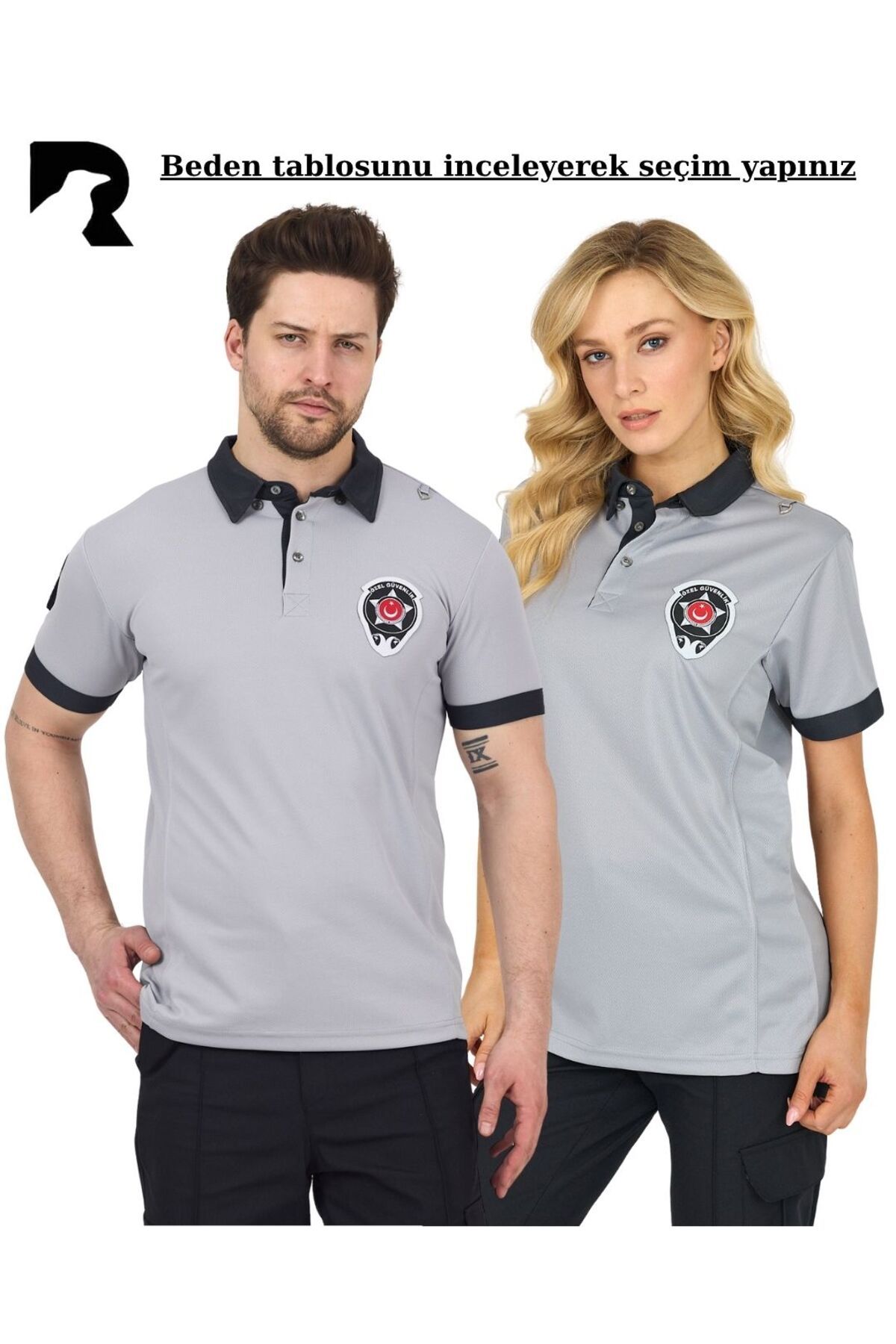 KARGA ÜNİFORMA ARMALI ERKEK ÖZEL GÜVENLİK T-SHIRT -DRY TOUCH-KISA KOL ÖZEL GÜVENLİK UNİSEX