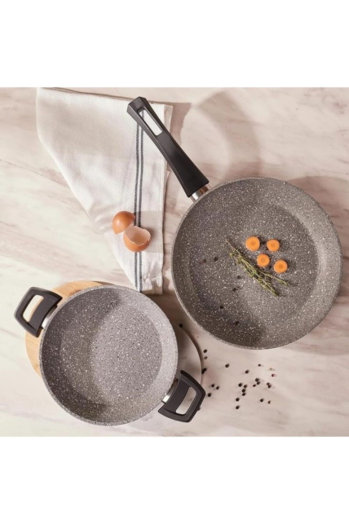 ShopZum Gris Bio Granit Tava+Sahan