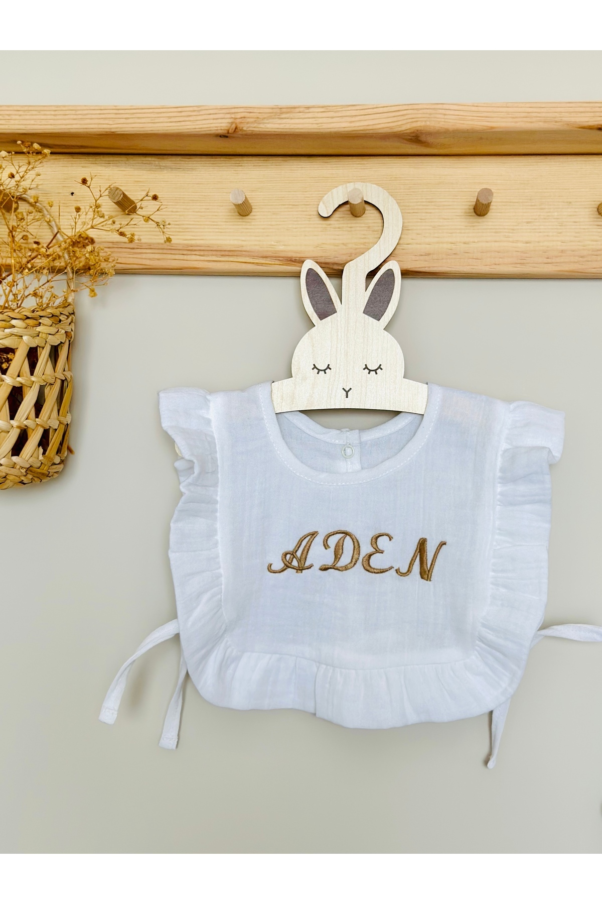 JUNİPERUS Kişiye Özel  Multı Müslin Bebek Salya Önlük & Fular  %100 Organik Pamuk fotoğrafı 3 (önizleme)