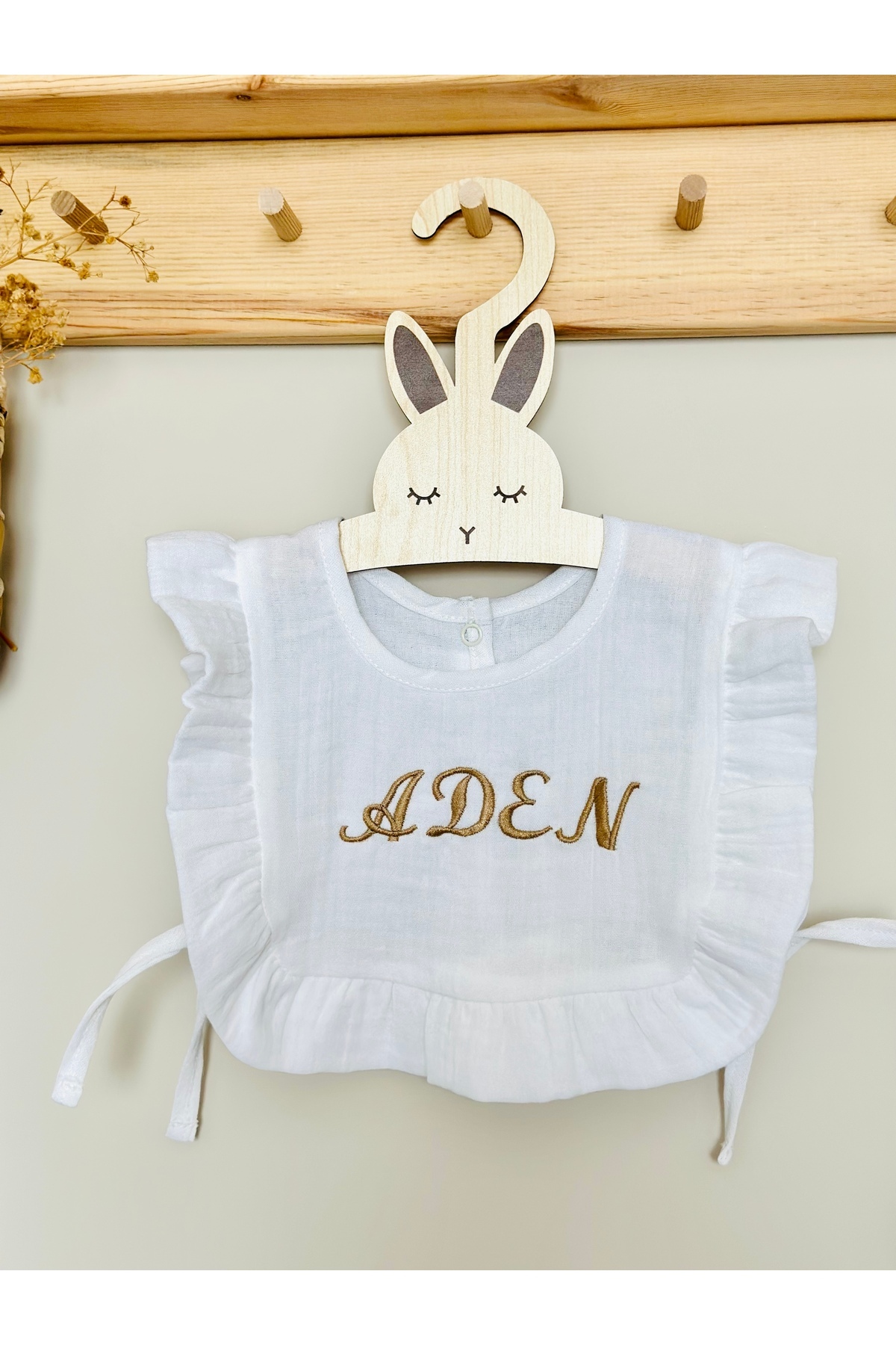 JUNİPERUS Kişiye Özel  Multı Müslin Bebek Salya Önlük & Fular  %100 Organik Pamuk fotoğrafı 4 (önizleme)