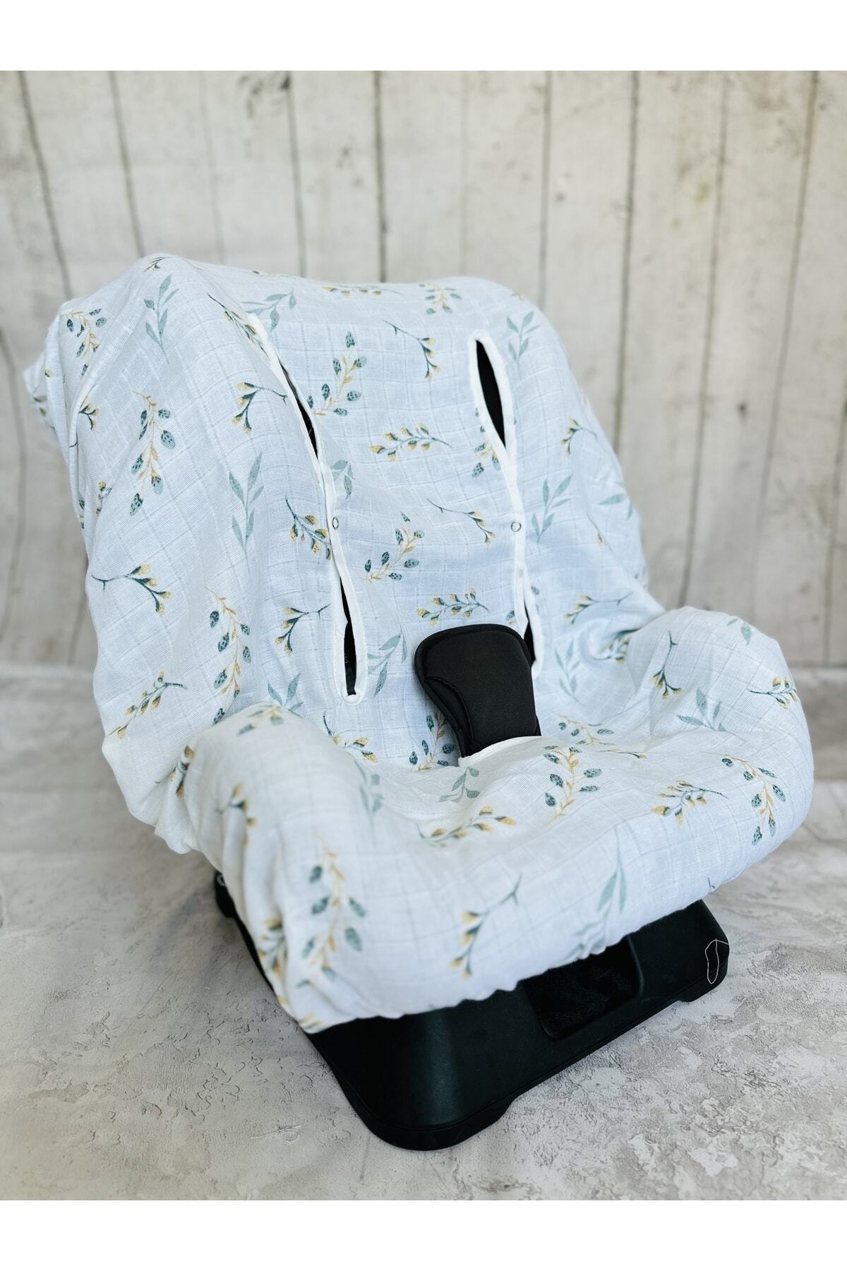 JUNİPERUS Bebek Müslin Oto Koltuk Puset Kılıfı Lastikli fotoğrafı 2 (önizleme)