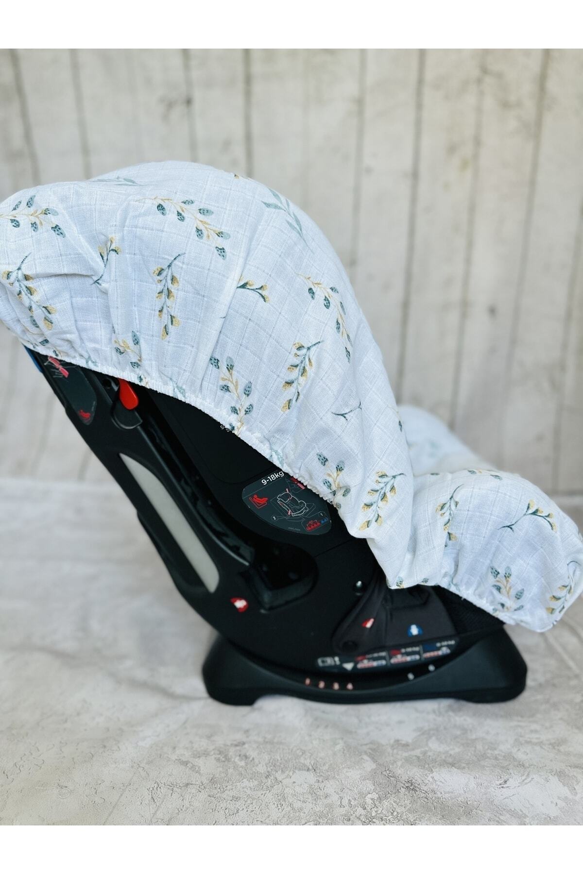 JUNİPERUS Bebek Müslin Oto Koltuk Puset Kılıfı Lastikli fotoğrafı 4 (önizleme)