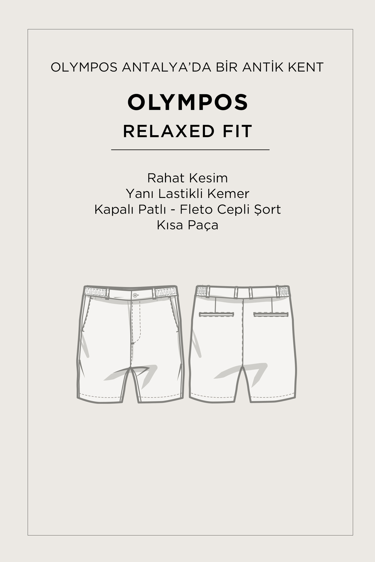 Avva-Men's Off-White Elastic Side Technical Fabric Olympos Relaxed Fit Shorts A51Y3712 8
