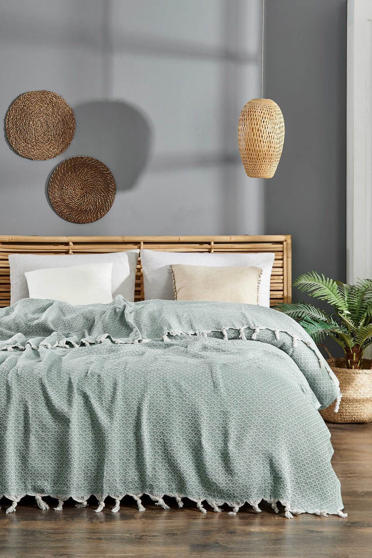 Denia Home Textile Sea Çift Kişilik Pike - Yatak Örtüsü 200x230cm