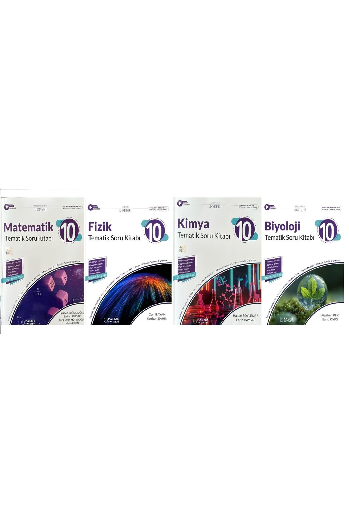 Palme Yayınevi 10.sınıf Matematik-fizik-kimya-biyoloji 4 Kitap *yeni Müfredat*