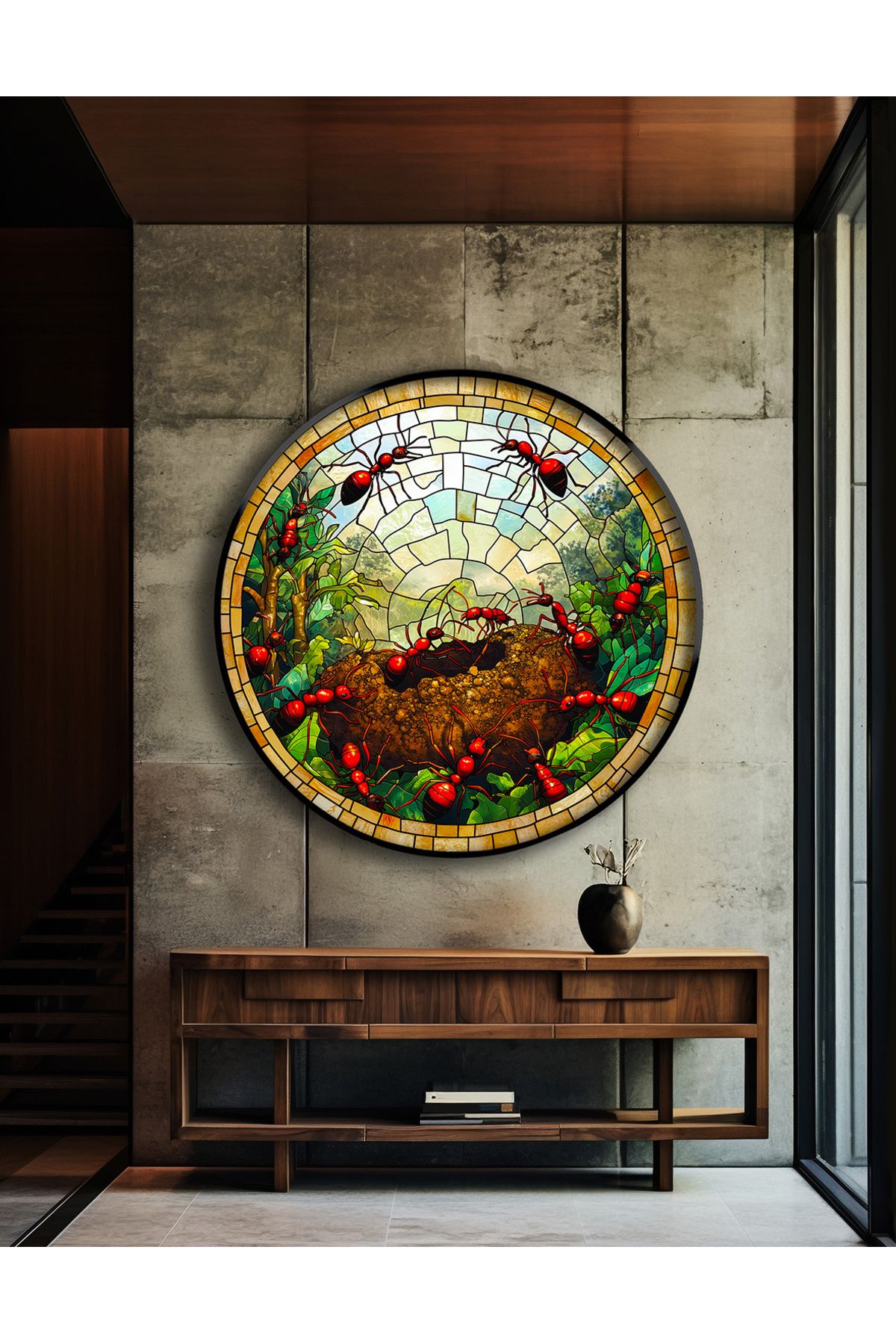 bds art sanatı evinize taşır Karınca Kolonisi Vitray Spektrum™ Stained Glass Serisi