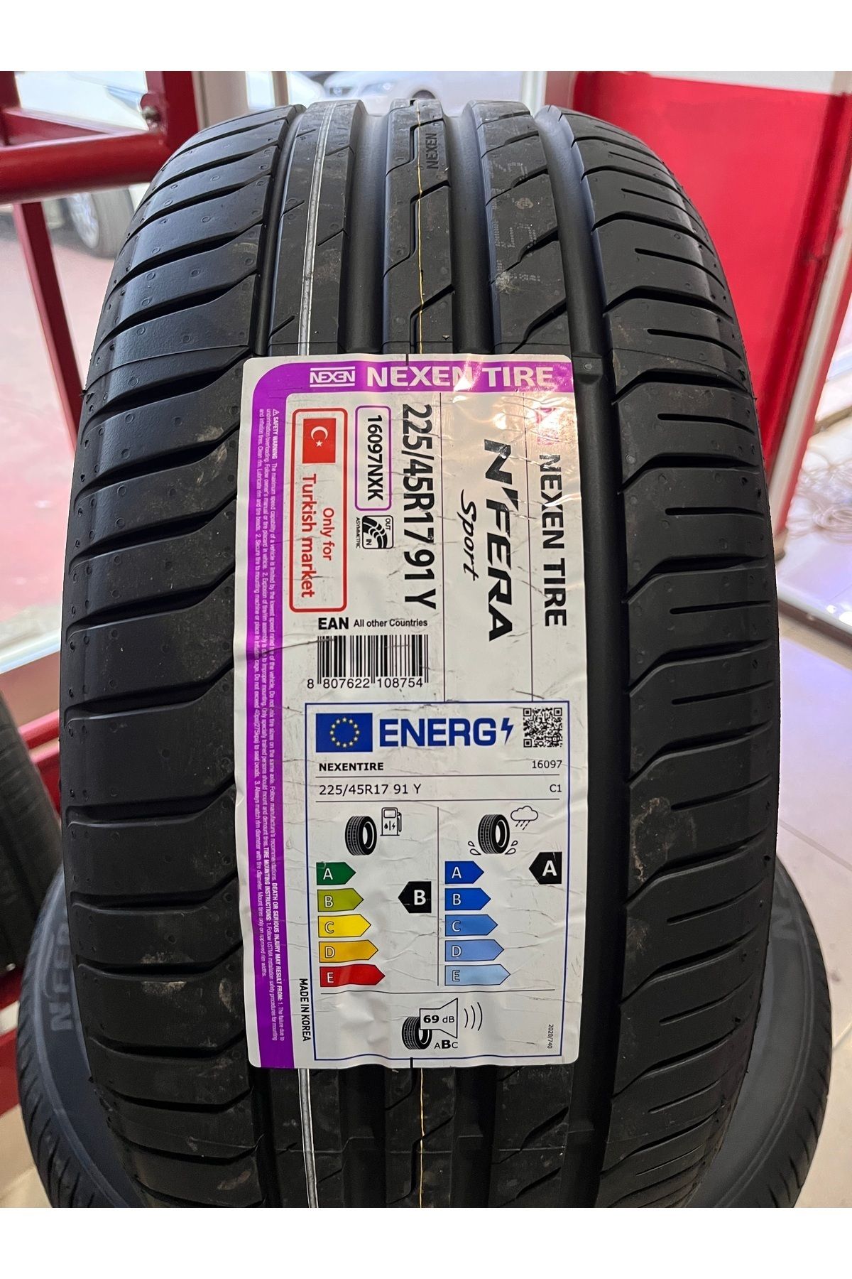 Nexen 225/45R17 91Y N FERA SPORT AUDI / A3 (2025 ÜRETİM)