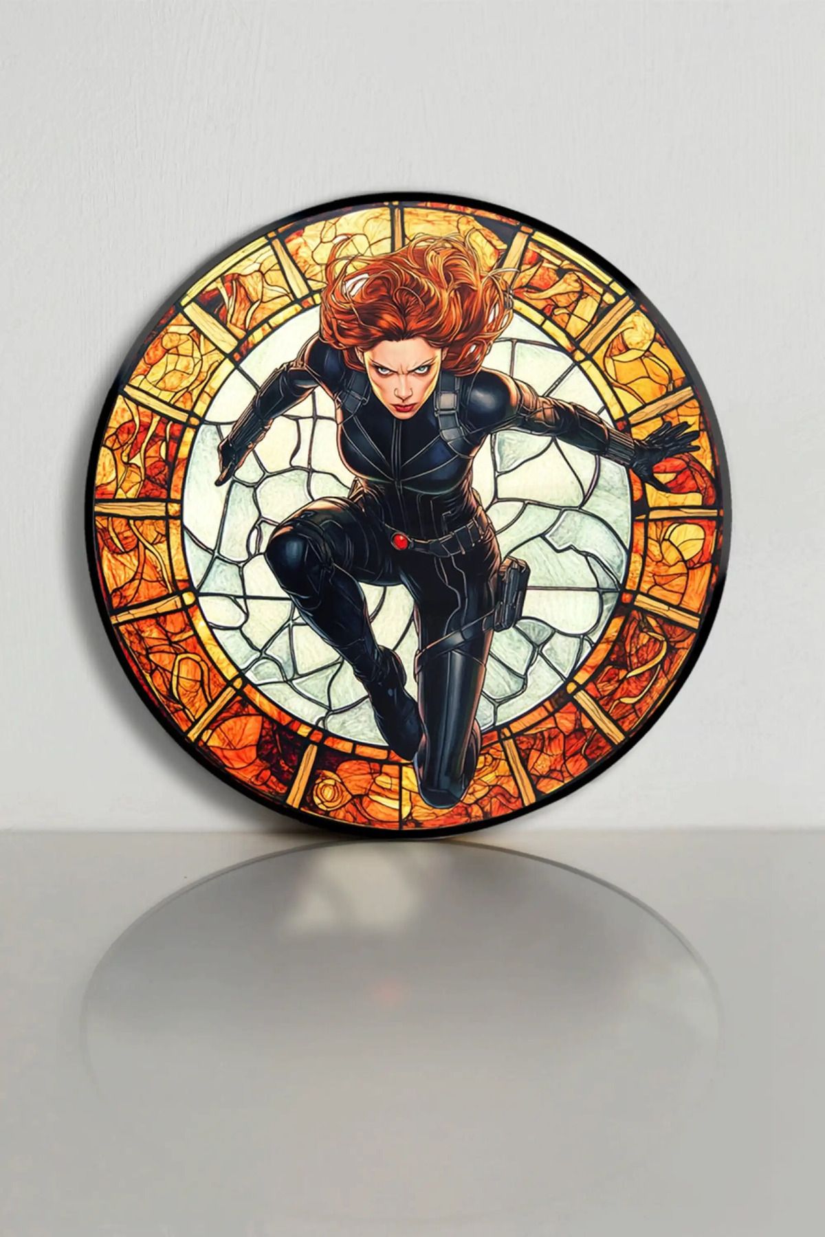 bds art sanatı evinize taşır Flame Widow Vitray Spektrum™ Stained Glass Serisi