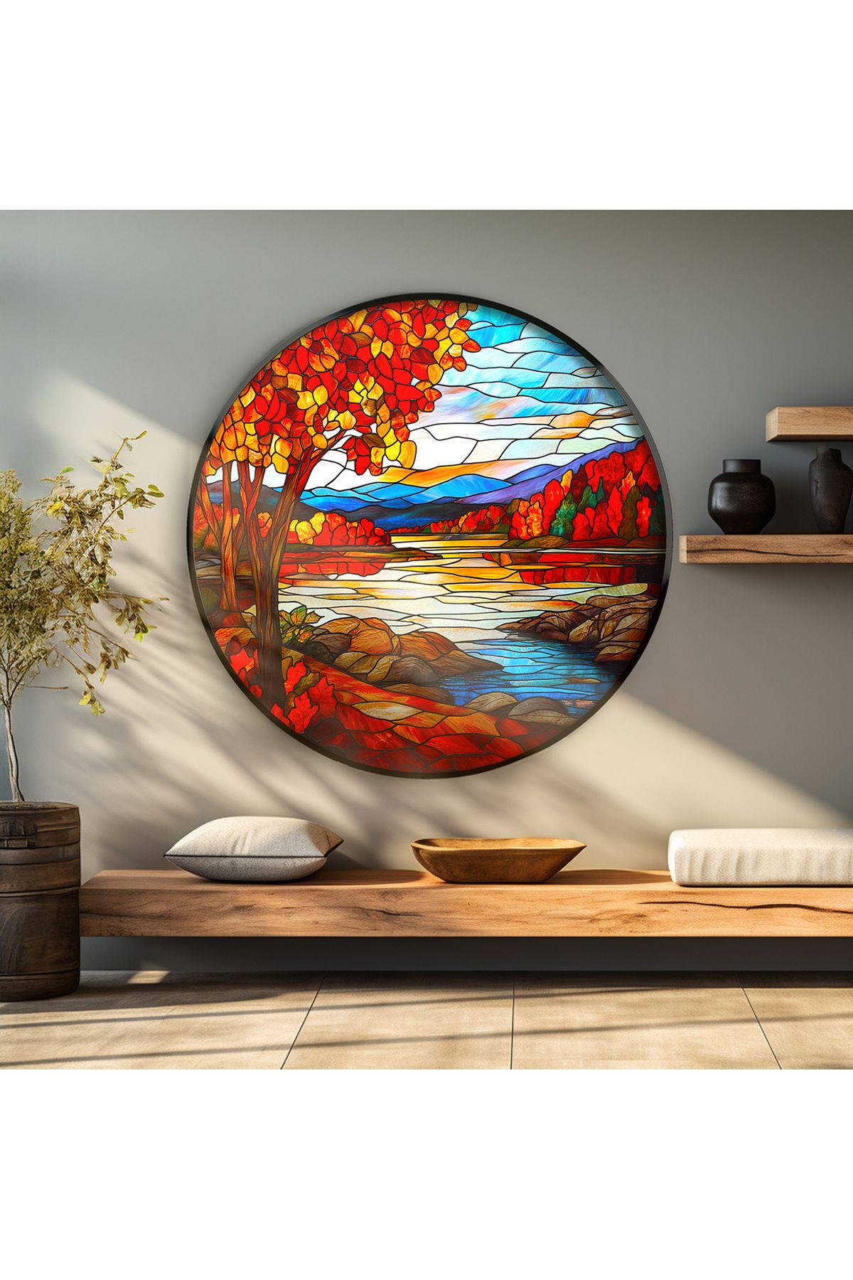 bds art sanatı evinize taşır Altın Sonbahar Vitray Spektrum™ Stained Glass Serisi