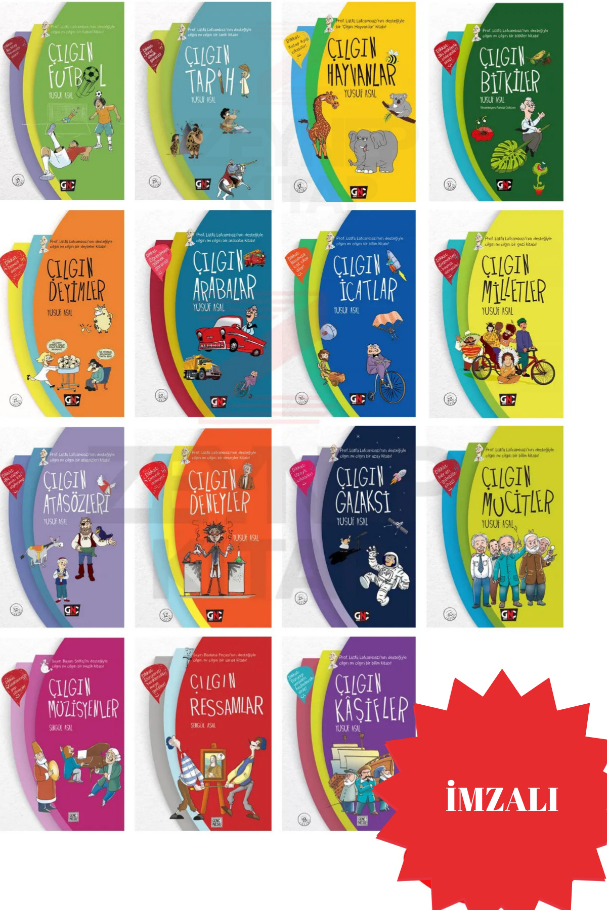 Nesil Yayınları Çılgınlar Serisi 15 Kitap Set - Yusuf Asal(İMZALI
