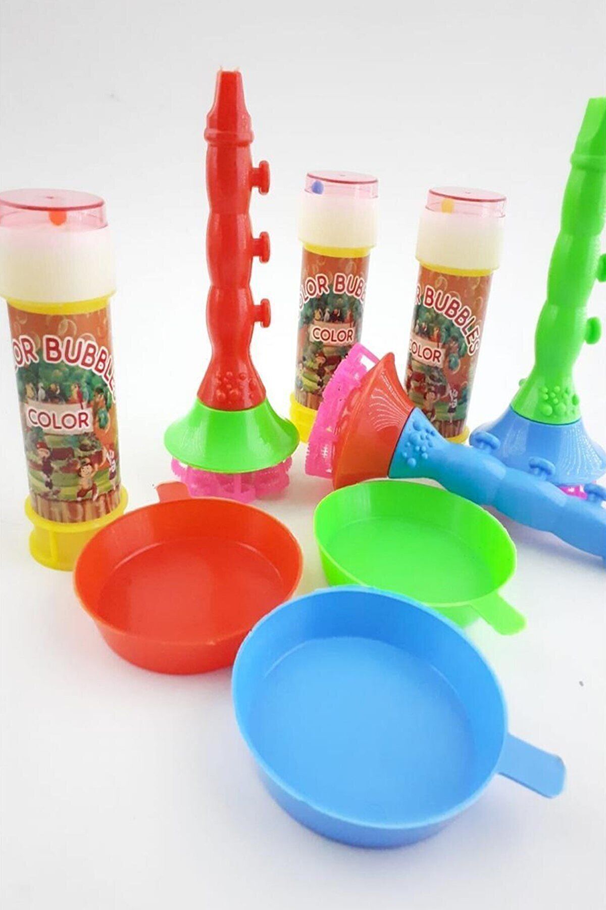 Bundeba Üflemeli Köpük Baloncuk Yapma Seti Balon Çıkaran Oyuncak Borazan Doğum Günü Karne Hediyesi fotoğrafı 3 (önizleme)