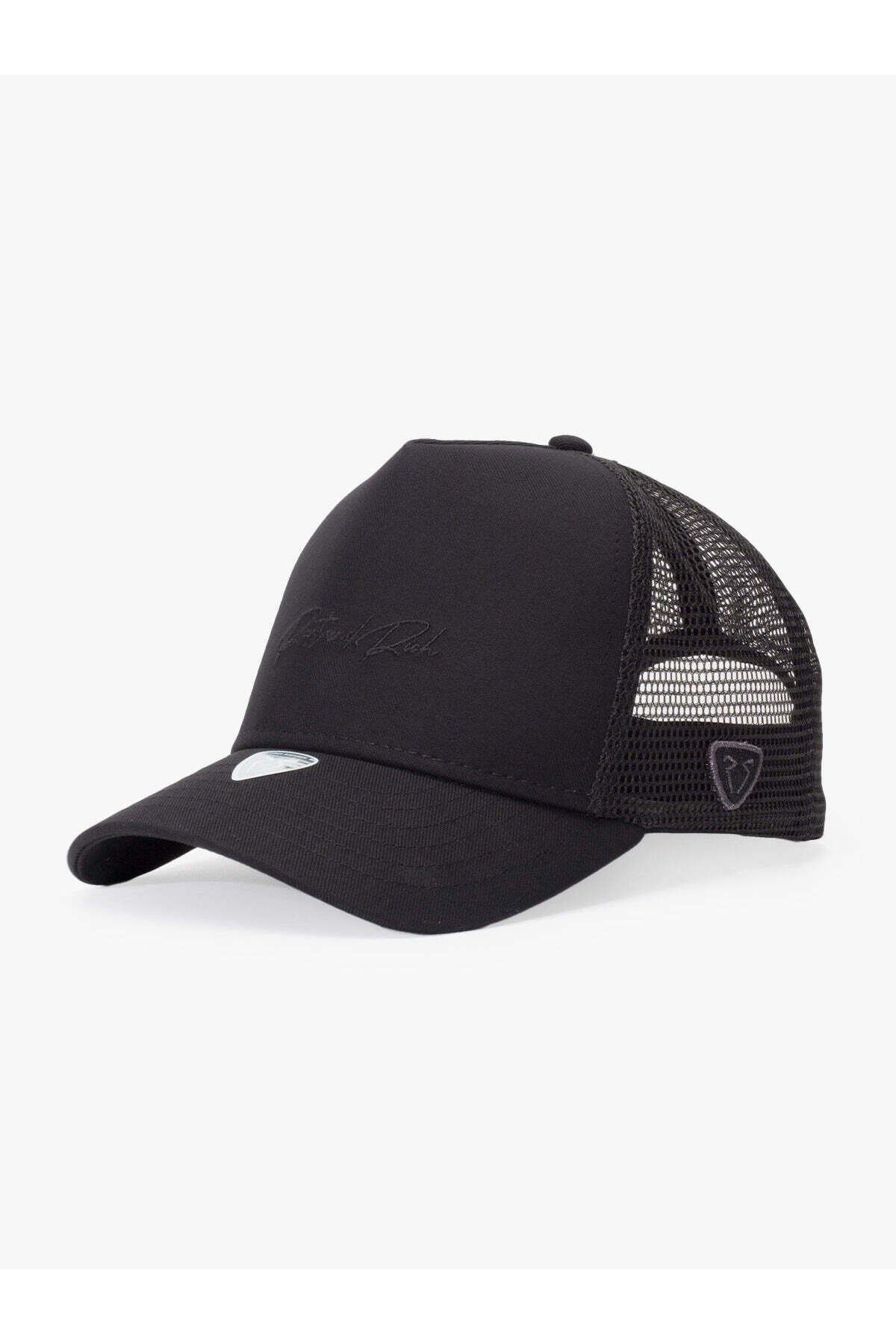 Rust&Rich Kadın Erkek Siyah Trucker Hat Timeless Collection Casual