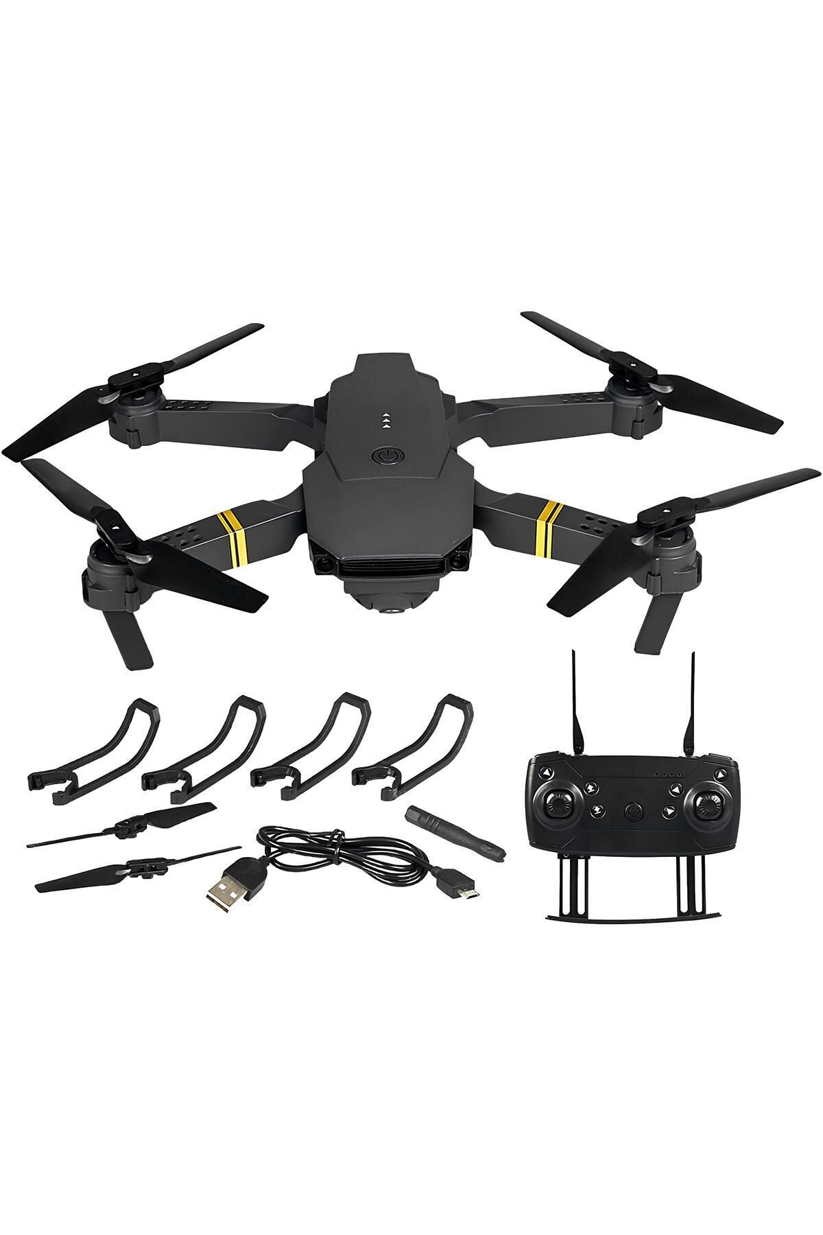 ERG 4K Çift Lens Drone, WiFi Bağlantılı, Otomatik Dengeleme Özellikli, Katlanabilir, 27 cm