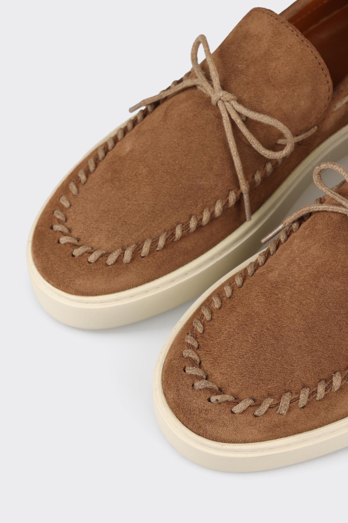 Elle Shoes Camel Deri Erkek Günlük Ayakkabı görsel 5