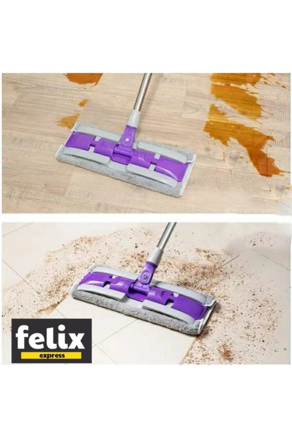 teknotrust Uzun Kol Mikrofiber Mop, Ayla Stand ile Kolay Temizlik Keyfi