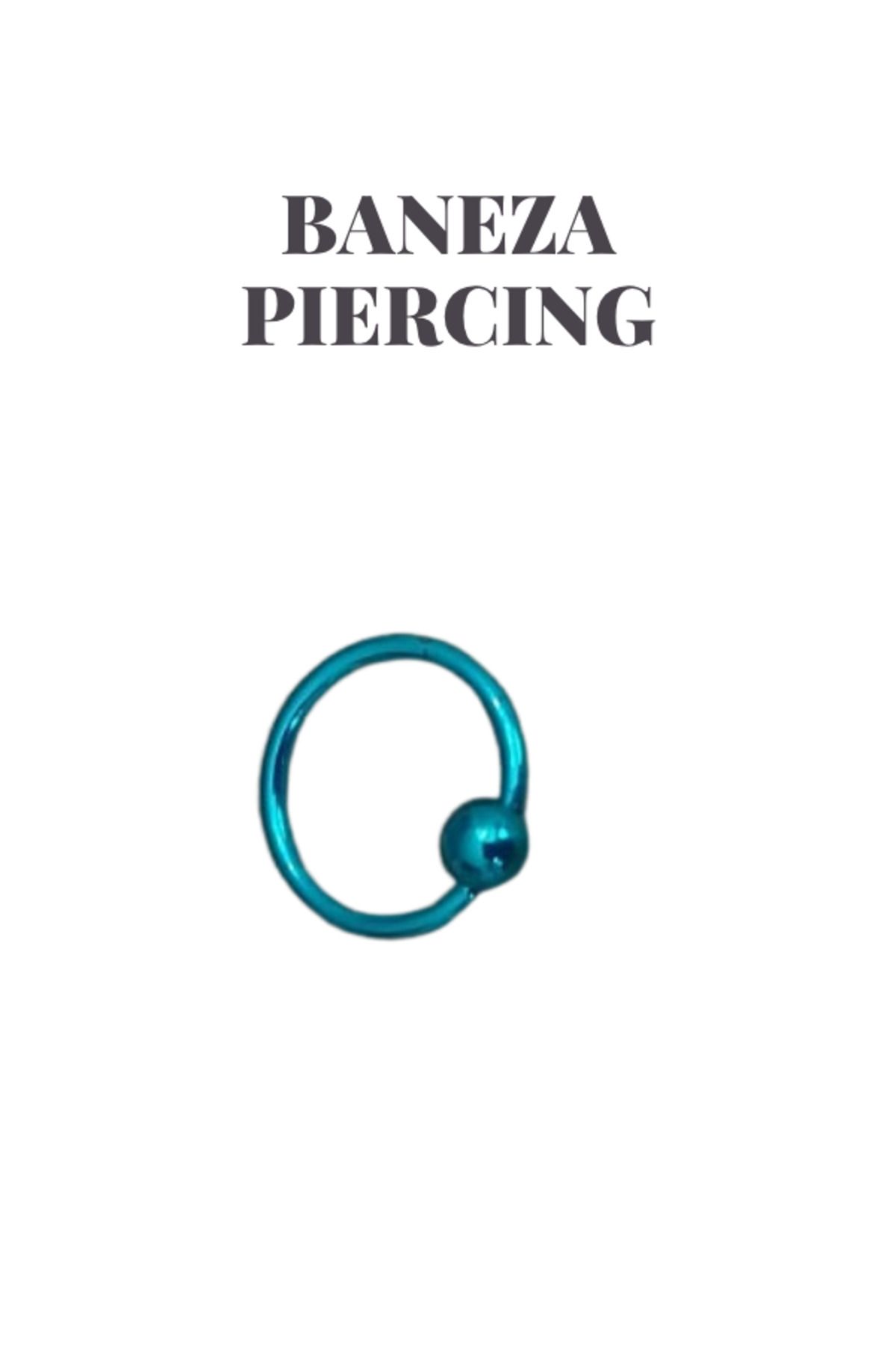 BANEZA Cerrahi Çelik Paslanmaz Kararmaz Halka Piercing 1.2 mm
