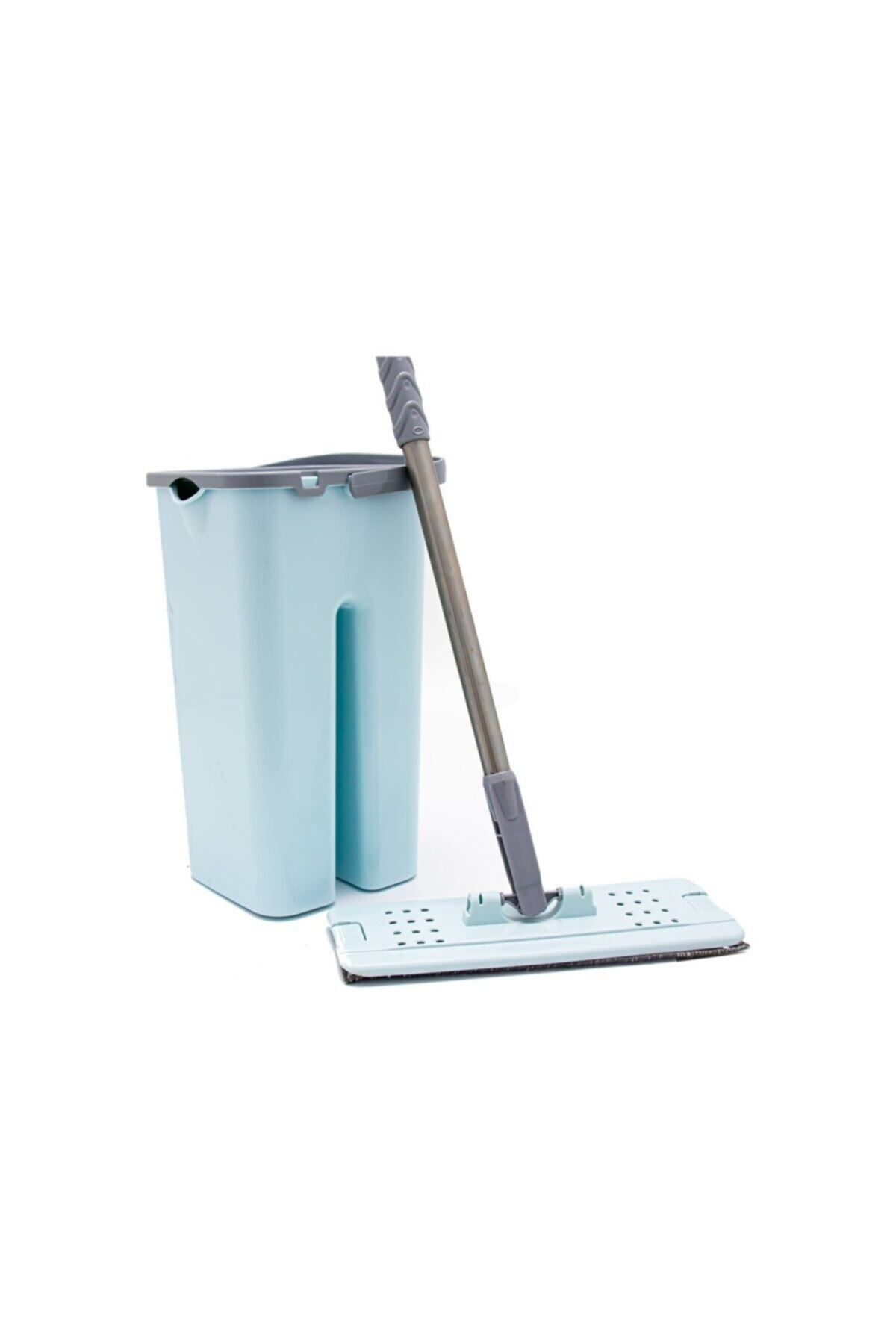 teknotrust Mavi Tablet Mop Temizlik Seti + 5 Yedek Mop, Pratik ve Kullanışlı