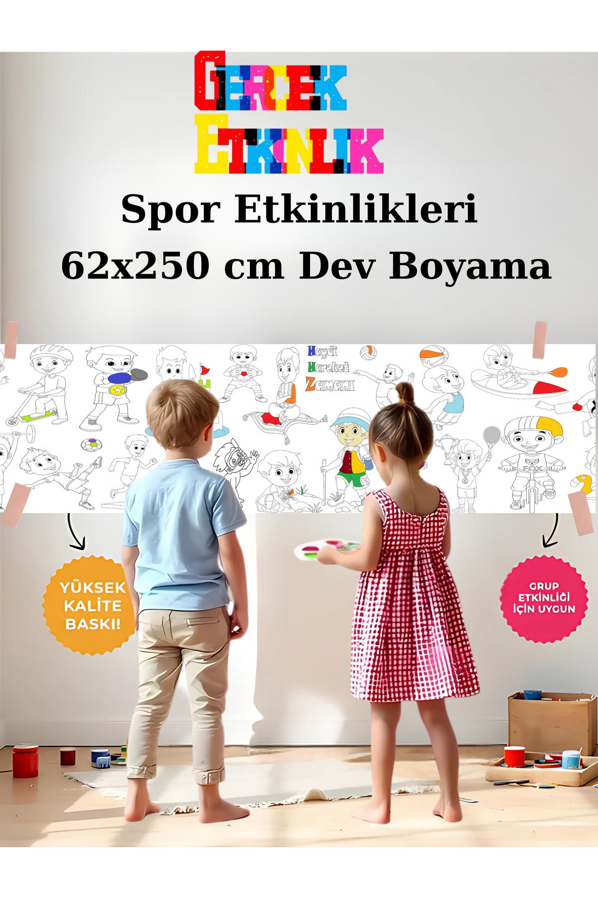 AlpiLeo Spor Etkinlikleri 2.5M Dev Boyama | Doğum Günü Özel Aktivite