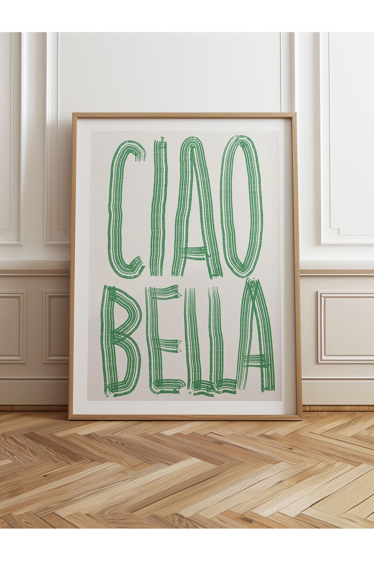 HOMEPACK Tekli Ahşap Çerçeveli Tablo Tek Parça Poster Tablo TK/800-1