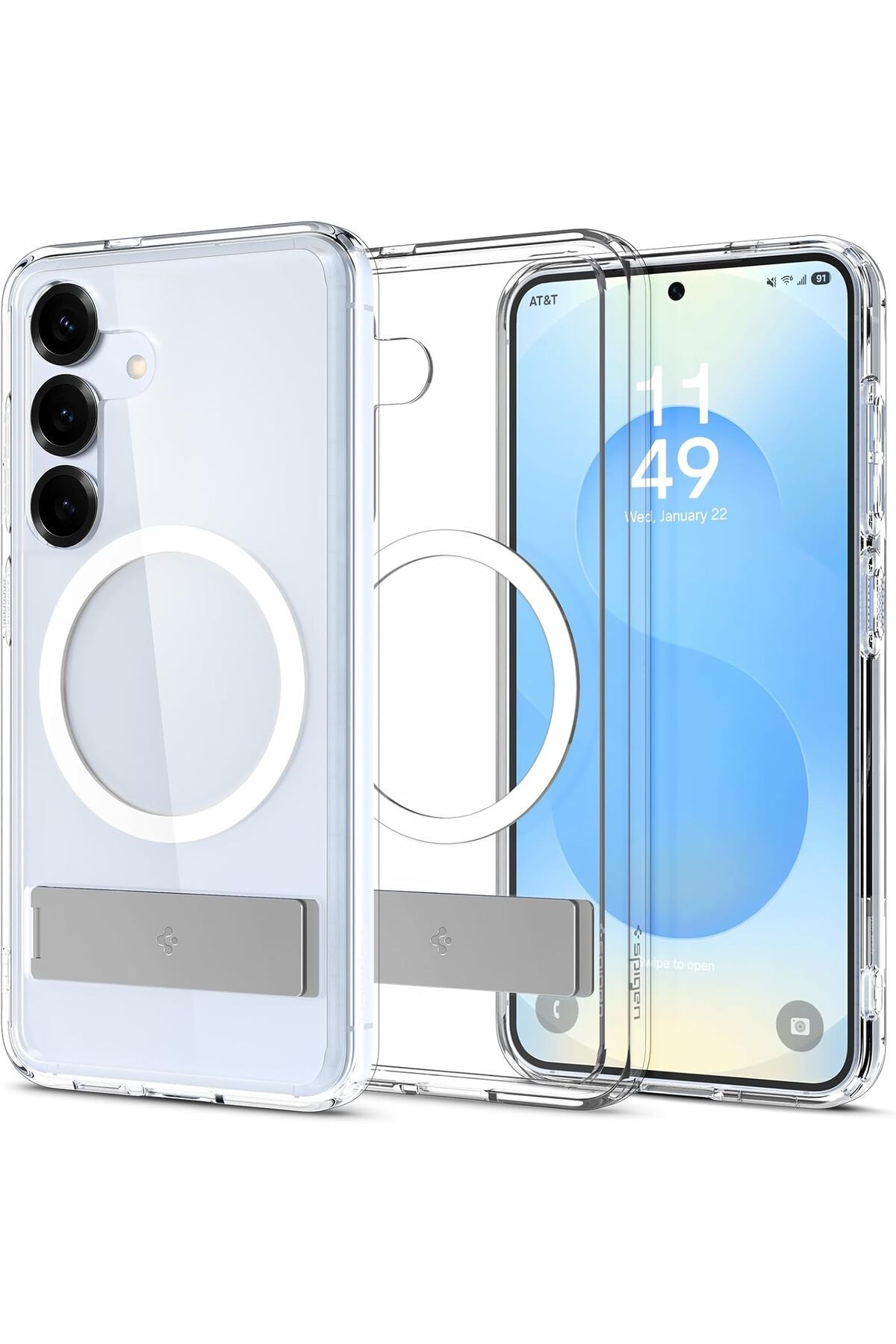 STOREMAX EMN Galaxy S25 Kılıf Ultra Hybrid S MagFit özellikli Clear White - ACS09026 Cİ ST5 1133631