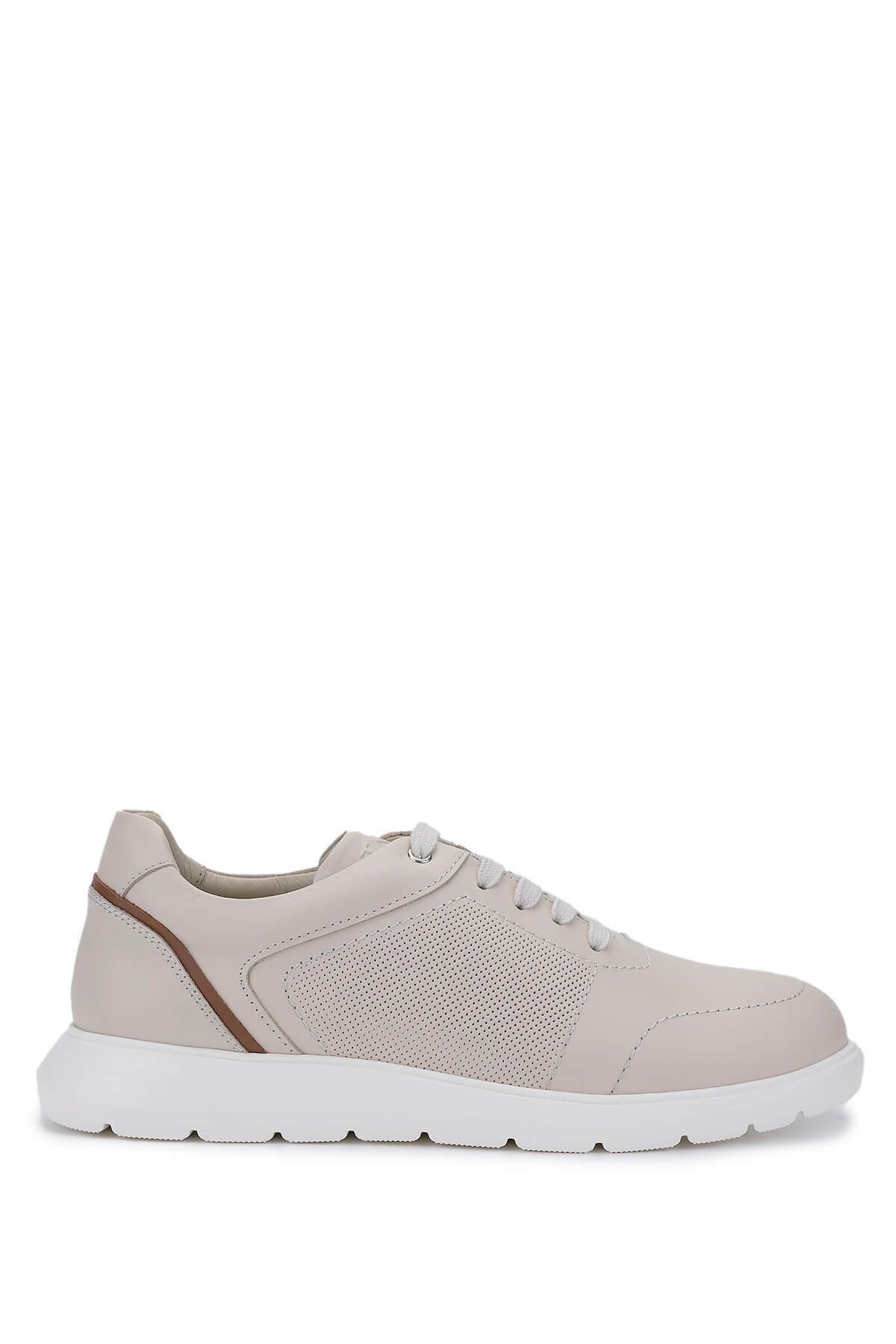 Tamer Tanca Erkek Hakiki Deri Bej Sneakers & Spor Ayakkabı