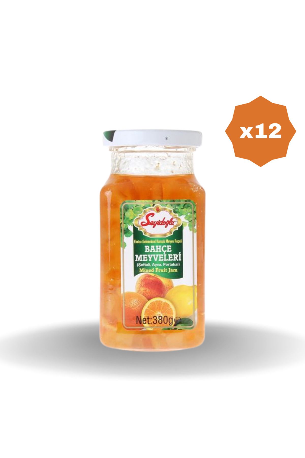 Seyidoğlu SEYİDOĞLU CAM BAHÇE MEYVELERİ REÇEL 380 GR - (12 ADET)