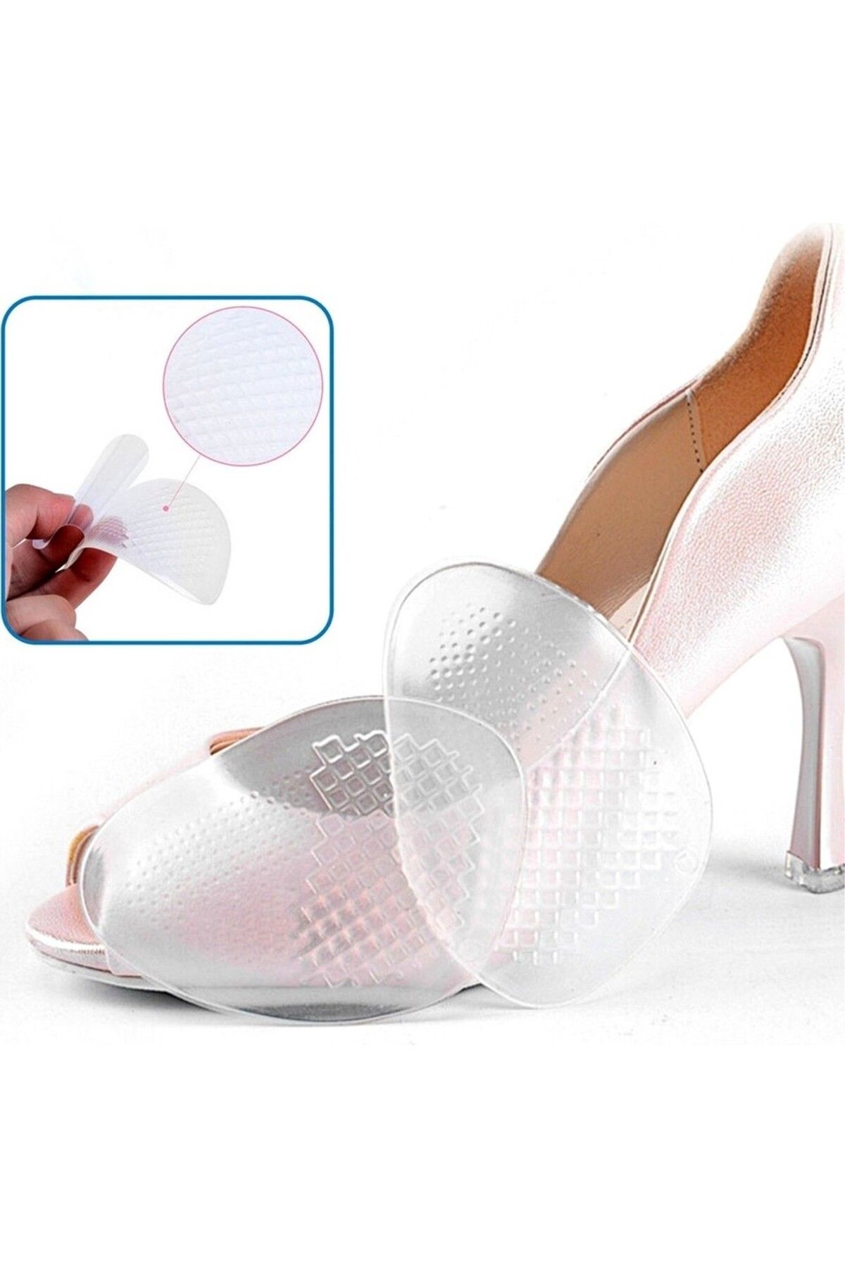 srtfootcare Stiletto, Topuklu Ayakkabı Kaydırmaz Jel Taban 1 Çift Kalın Ürün