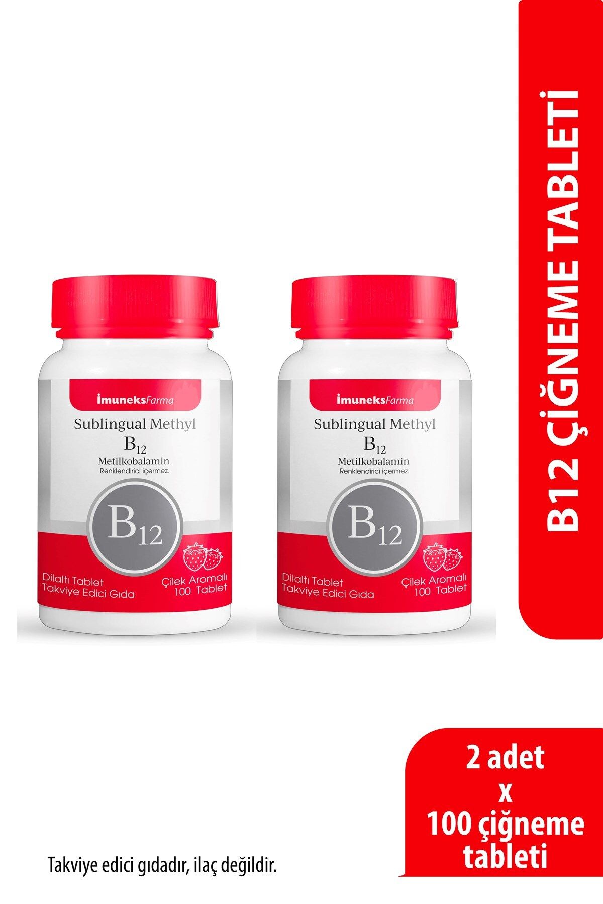 Imuneks Farma B12 Dilaltı Tablet x 2 Adet