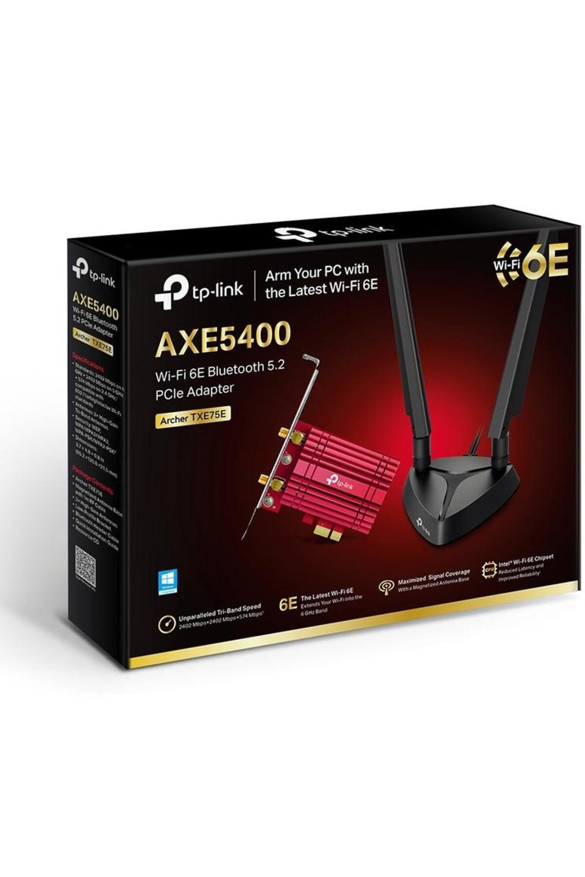 TP-LINK-Adaptor Wi-Fi Bluetooth TP-Link Archer TXE75E, adaptor PCIe, Wi-Fi 6E, AXE5400, Wi-Fi Tri-Band 4