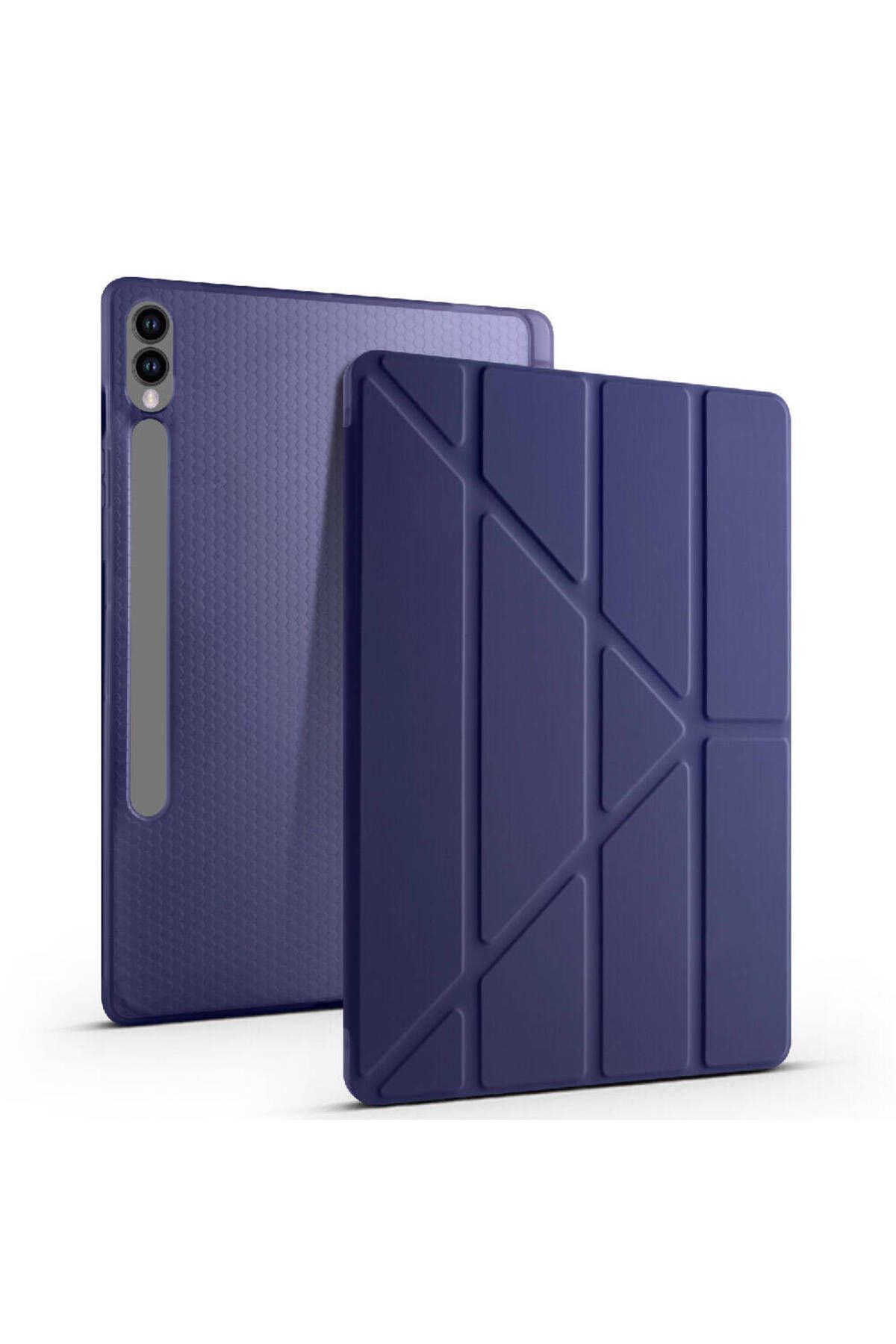 Nezih Case Samsung Tab S10 FE Plus 13,1 inch Uyumlu Trifolding Kalem Bölmeli Standlı Uyku Modlu Kılıf