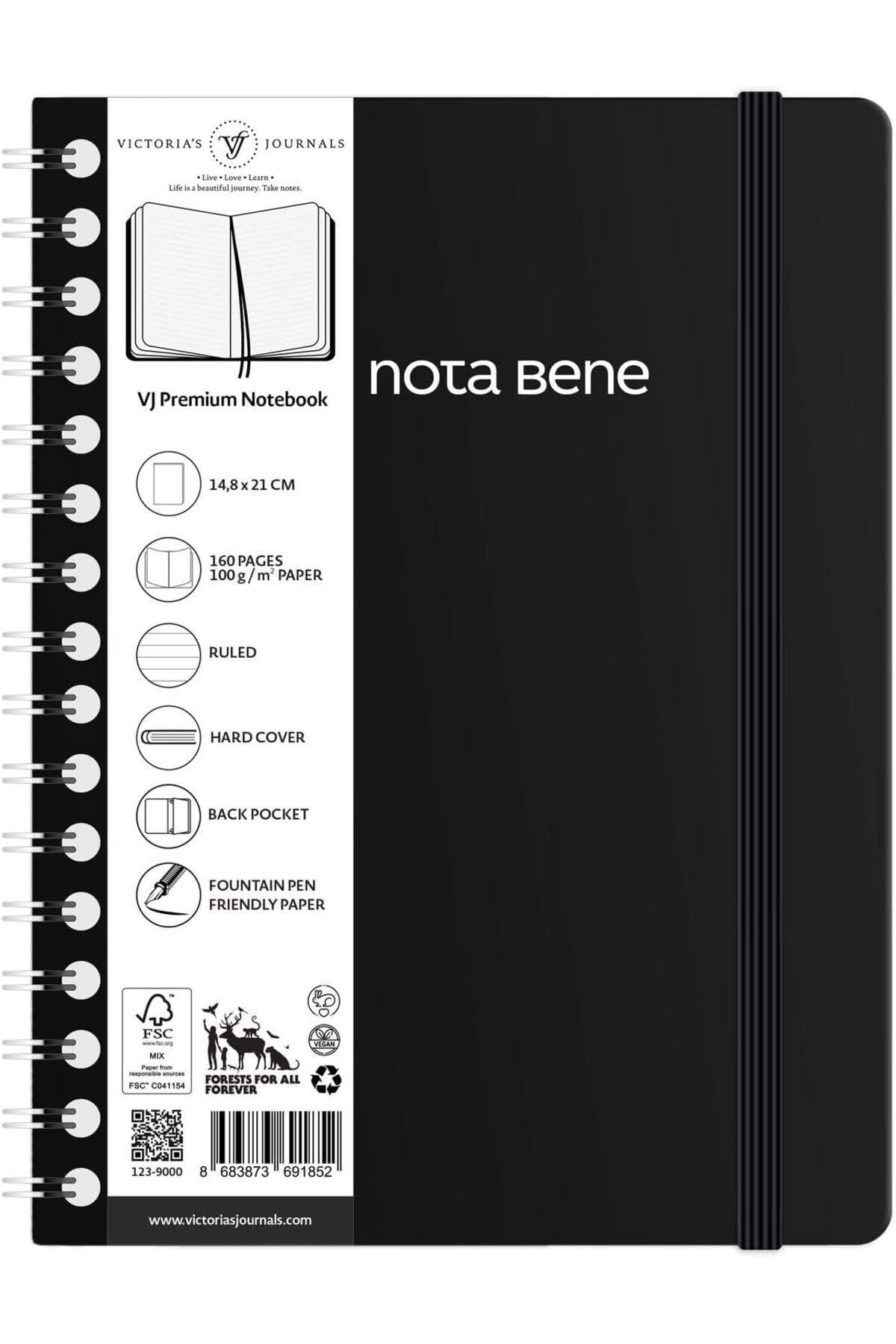 mazıdağı mazzıdağ Bene Spiralli Premium Sert Kapak Defter, 14.8x21 cm, Çizgili new store 1133631