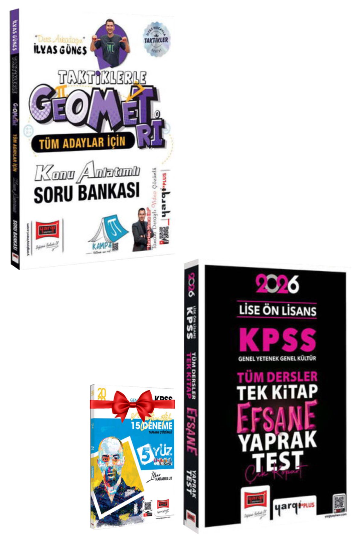 Yargı Yayınları İlyas Güneş|Taktiklerle Geometri Konu Anlatımlı Soru Bankası+2026 KPSS Lise Ön Lisans Yaprak Test