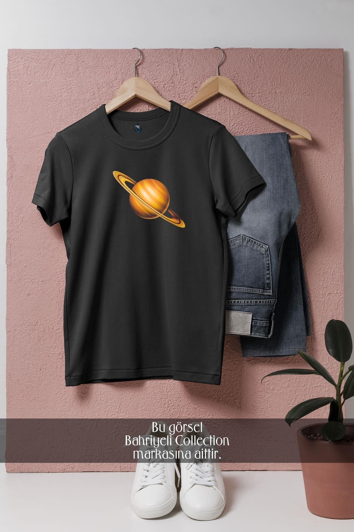 bahriyeli.jpeg Oversize Saturn Tasarımlı Unisex T-Shirt