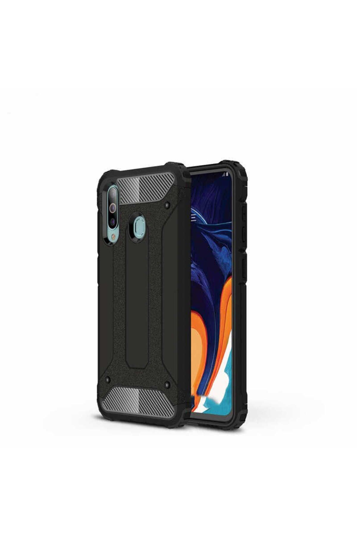 halkhouse Galaxy A20S Kılıf Zırh Tank Sert Korumalı Silikon Crash Silikon Kapak