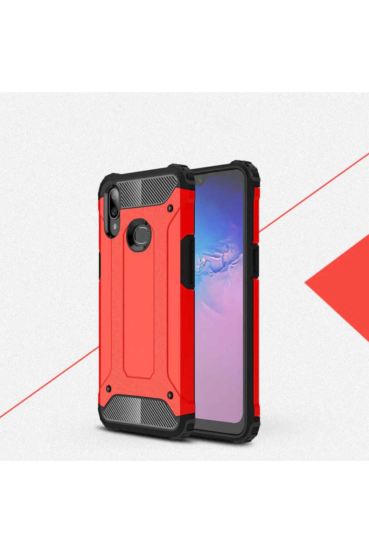 halkhouse Galaxy A10S Kılıf Zırh Tank Sert Korumalı Silikon Crash Silikon Kapak