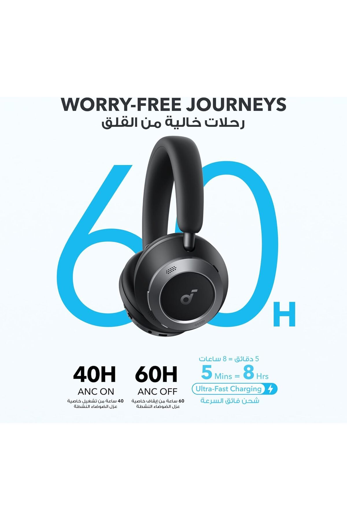 Soundcore-Anker Soundcore Space One Pro Headphones with Advanced Active Noise Cancellation 9