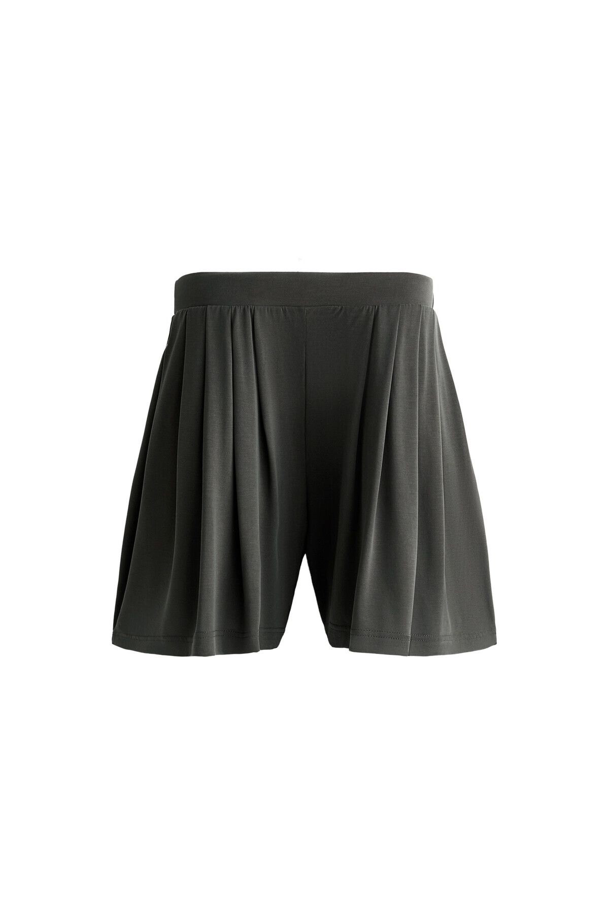 Oysho-Pleated floaty Bermuda shorts with modal 6