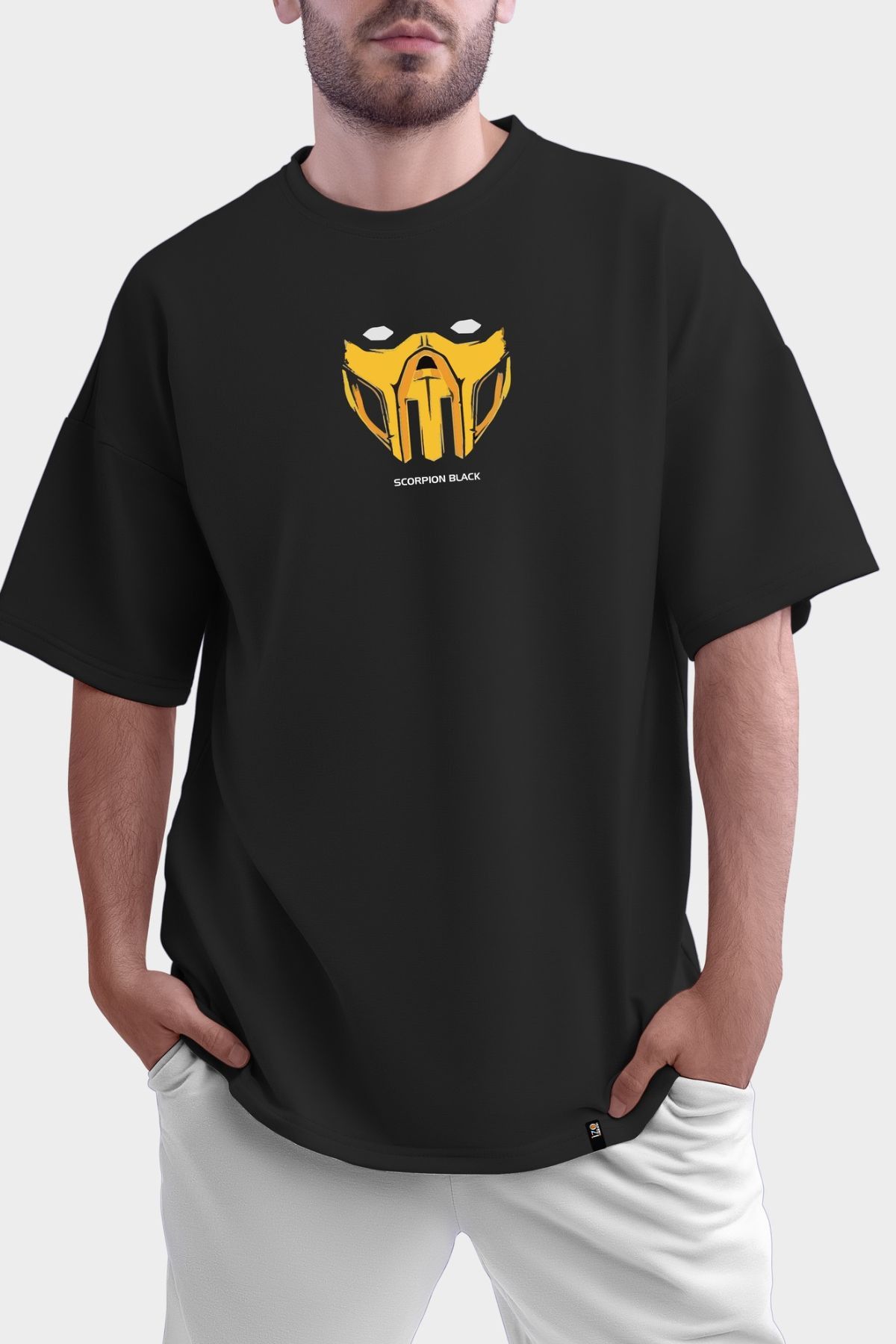 Wish BF Scorpion Black Baskılı Oversize T-shirt