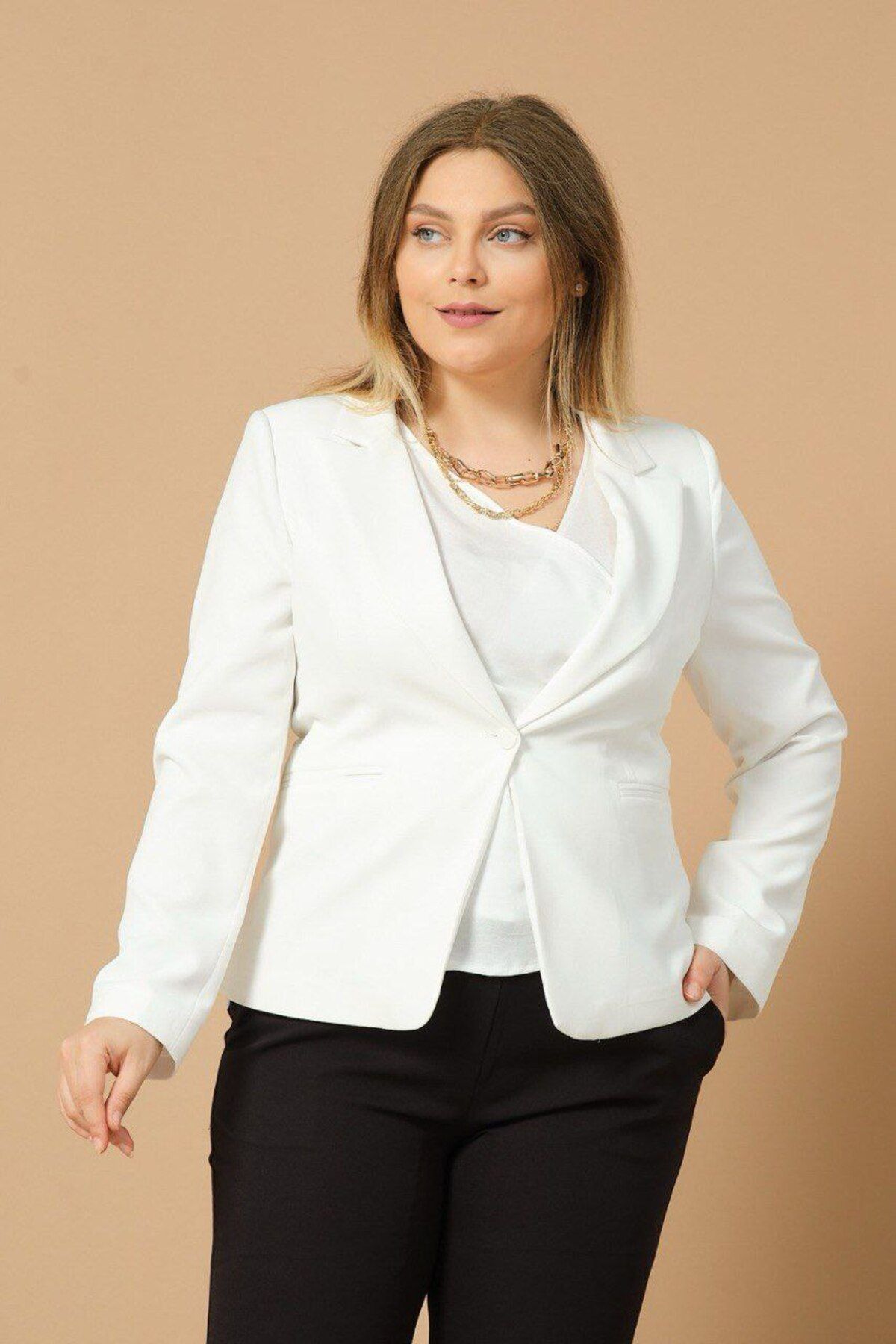 BRUGGE GAMZE MODA BUTİK BÜYÜK BEDEN CEKET