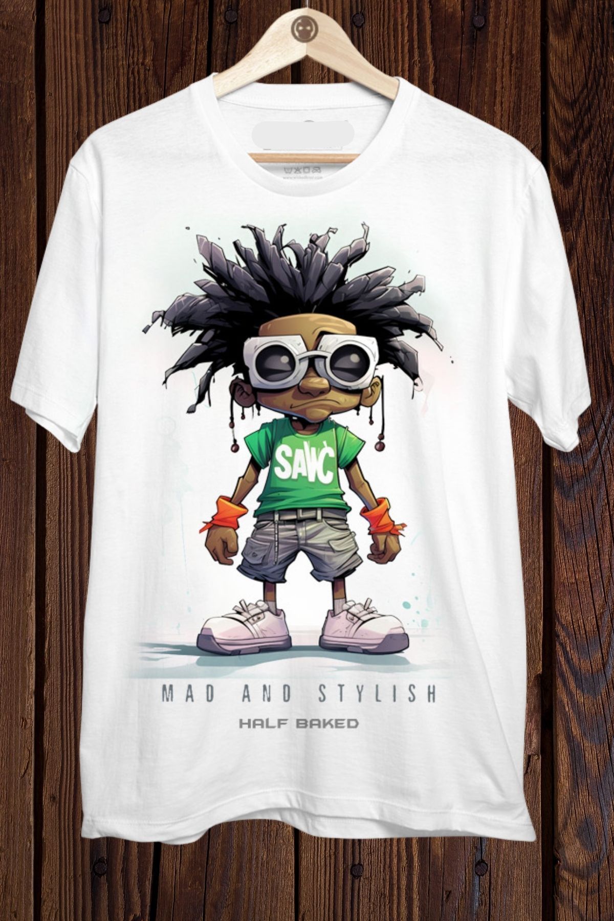 Wish BF Mad and Stylish Baskılı Oversize T-shirt