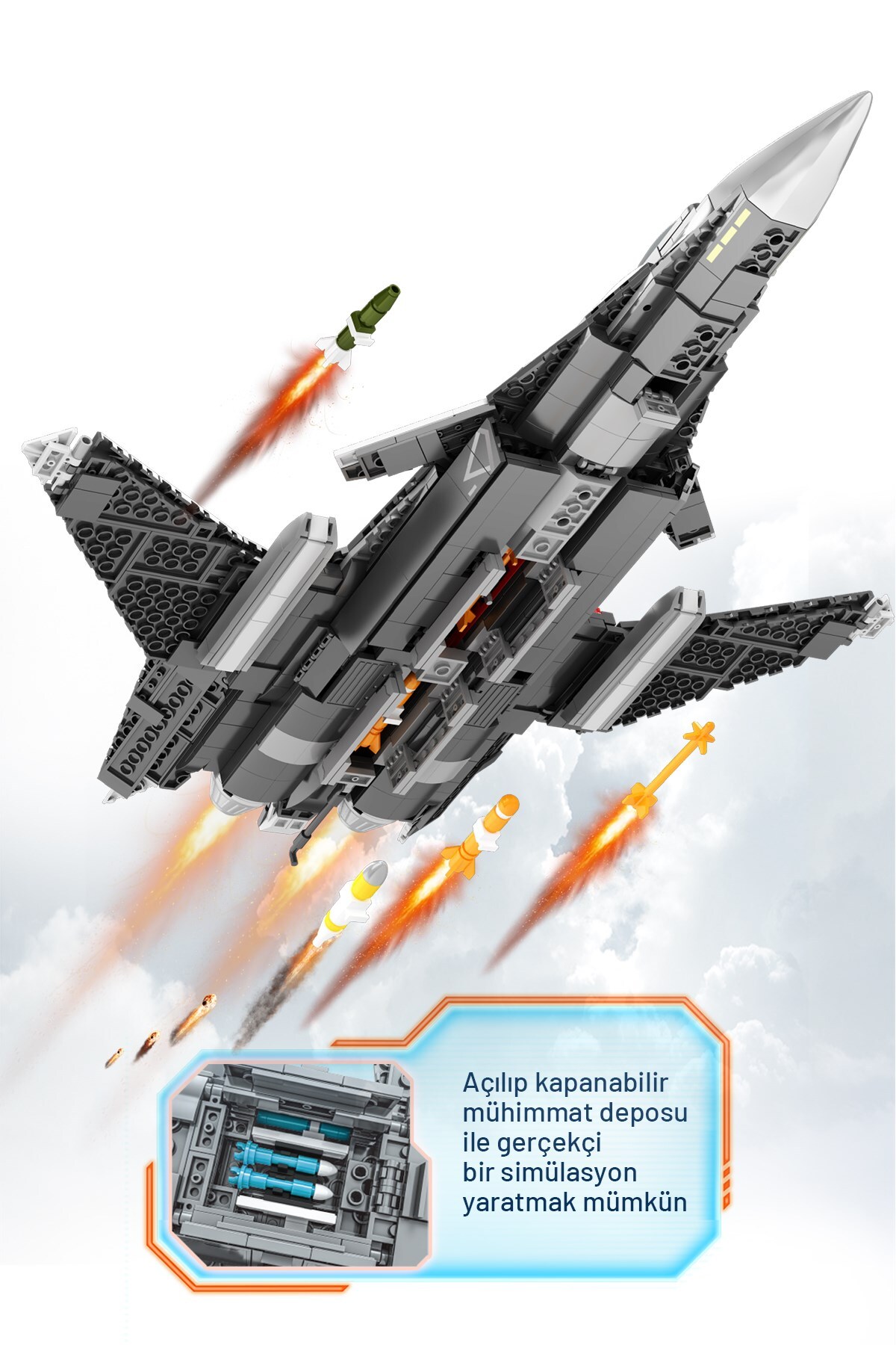 مجموعه بلوک‌های ساختمانی هواپیمای جنگی نسل جدید با پایگاه حامل، ۹۶۰ تکه
