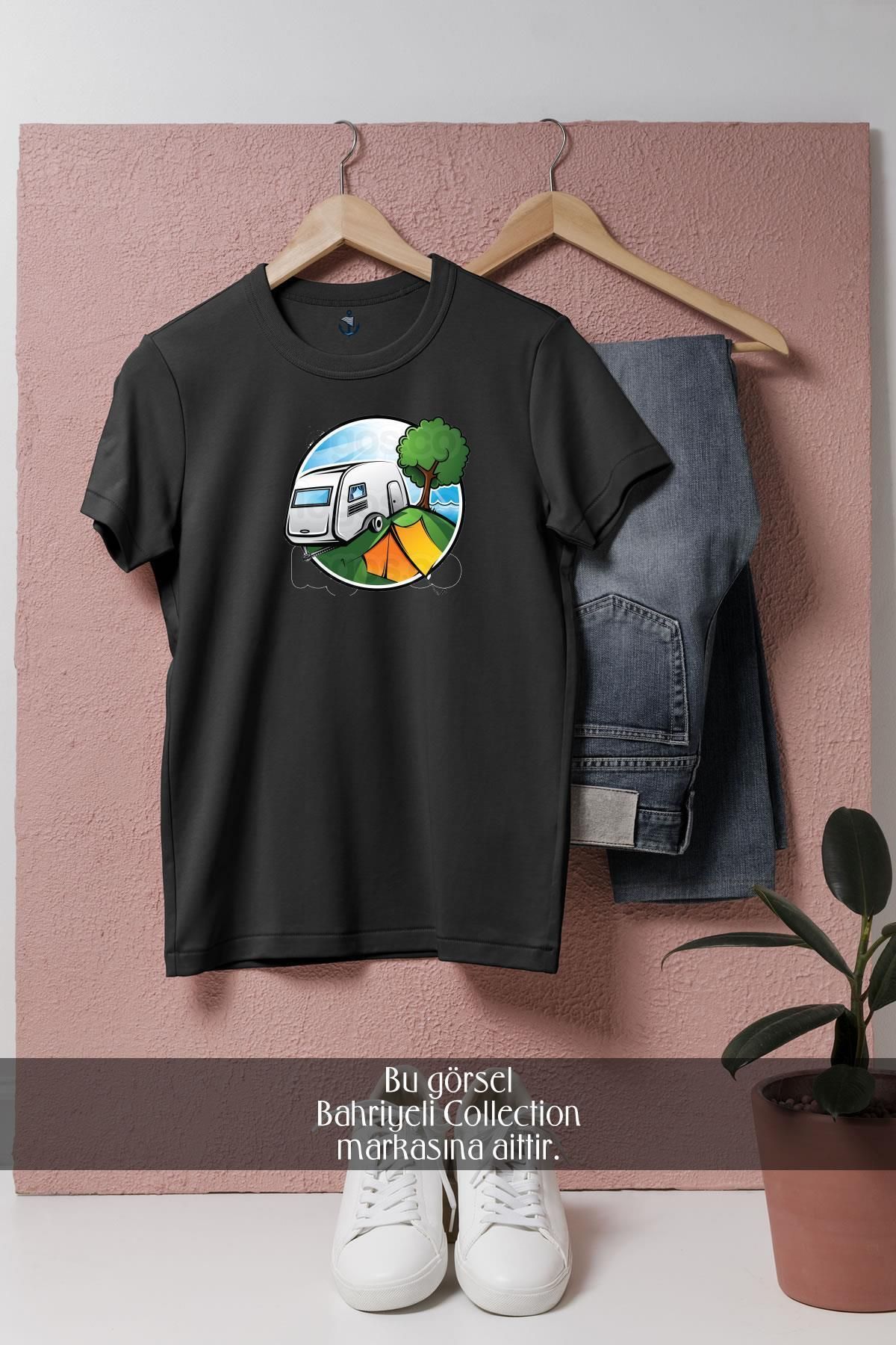 bahriyeli.jpeg Oversize Caravan Campervans Tasarımlı Unisex T-Shirt