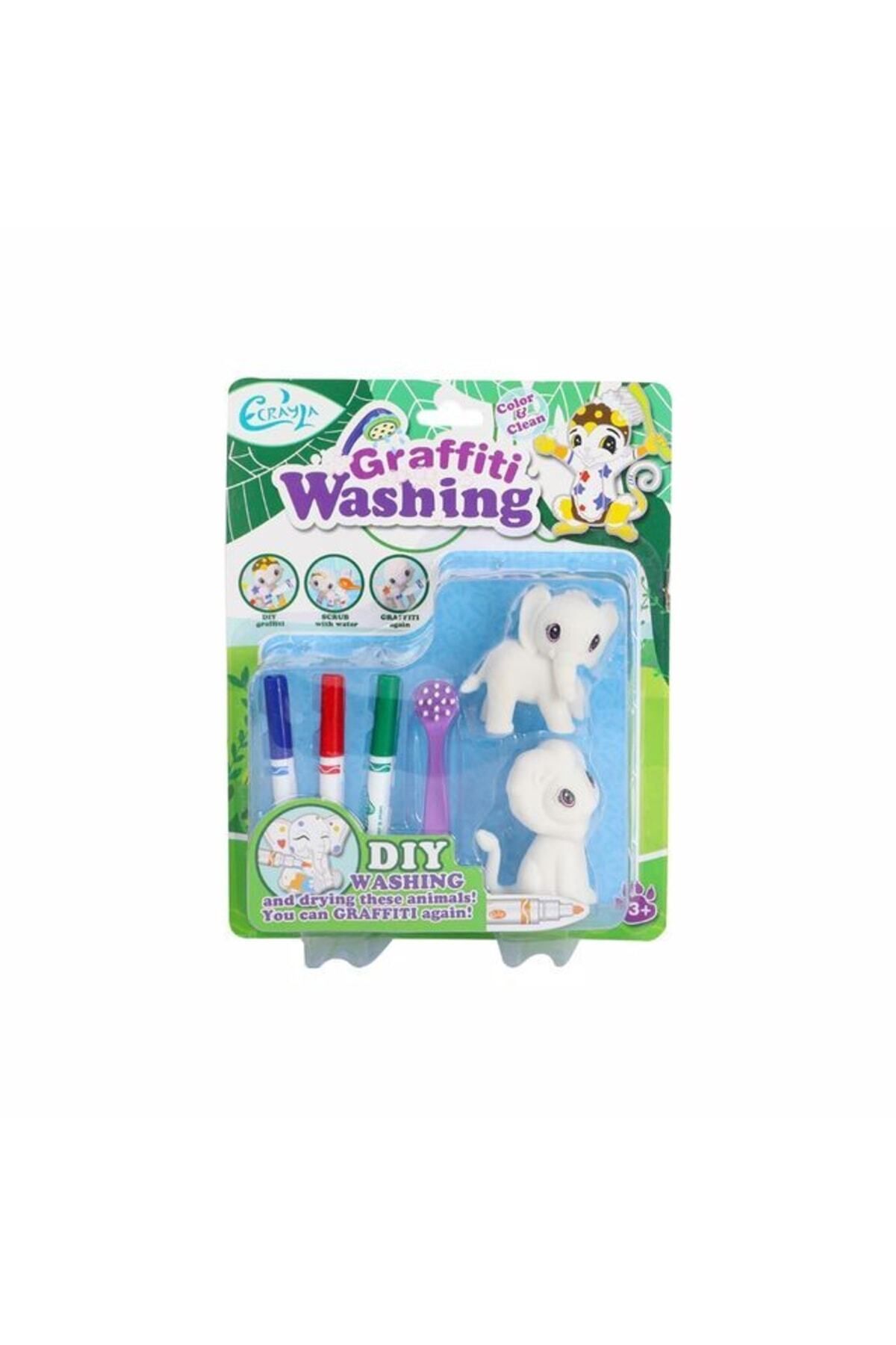 CUFFCUFFTOYS Yıkanabilir Mini Hayvancıklar Maymun - Fil