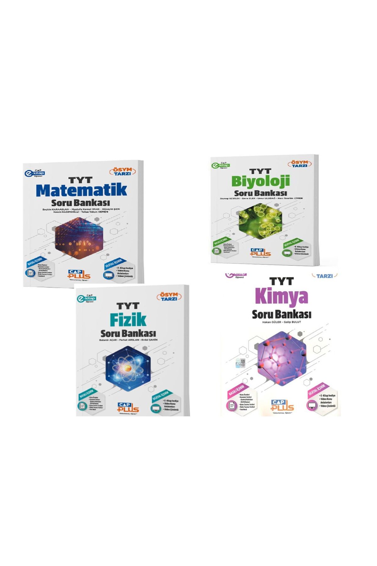 Editör Yayınevi ACİL Çap Yayınları Güncel Çap Müfrdt Tyt Matmtik-Fizik-Kimya-Biyoloji Soru Bnksı Seti KALEM YOK