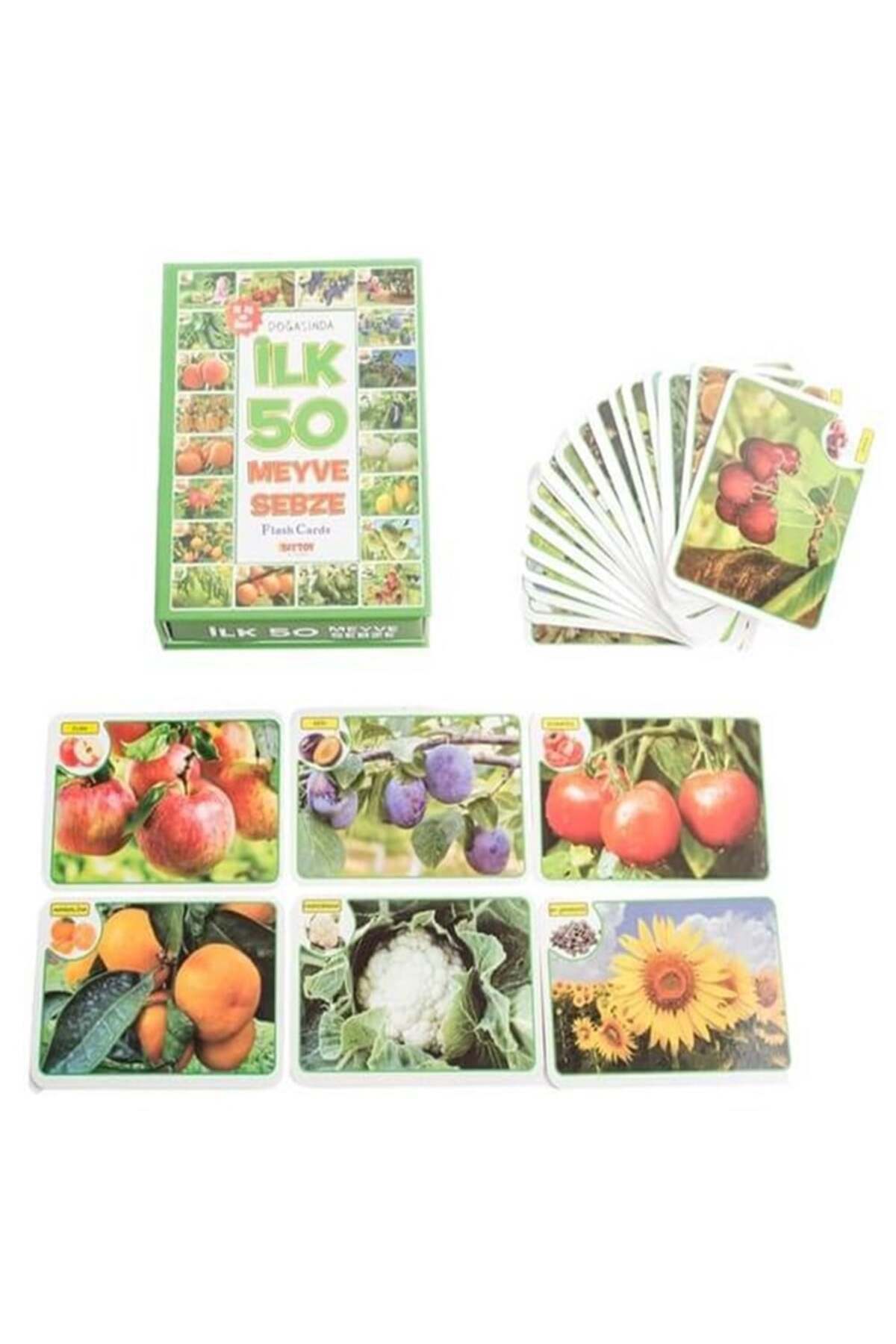 scntoys Minik Bebeğimin İlk 50 Meyve Sebze Zeka Kartı Flash Kart Meyve Sebze Eğitici Oyuncak Eğitici Meyve fotoğrafı 2 (önizleme)