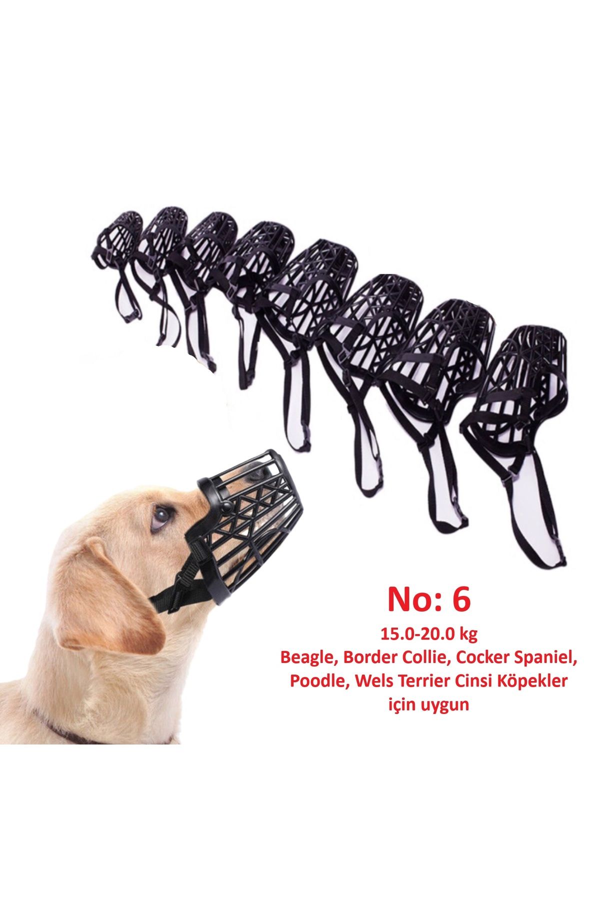 BGA plastik siyah renk köpek ağızlığı