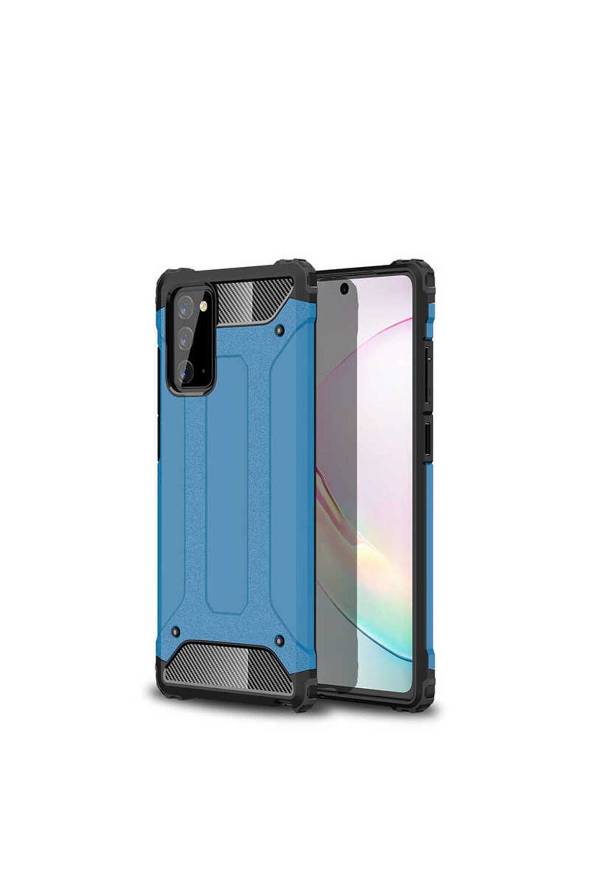 halkhouse Galaxy Note 20 Kılıf Zırh Tank Sert Korumalı Silikon Crash Silikon Kapak