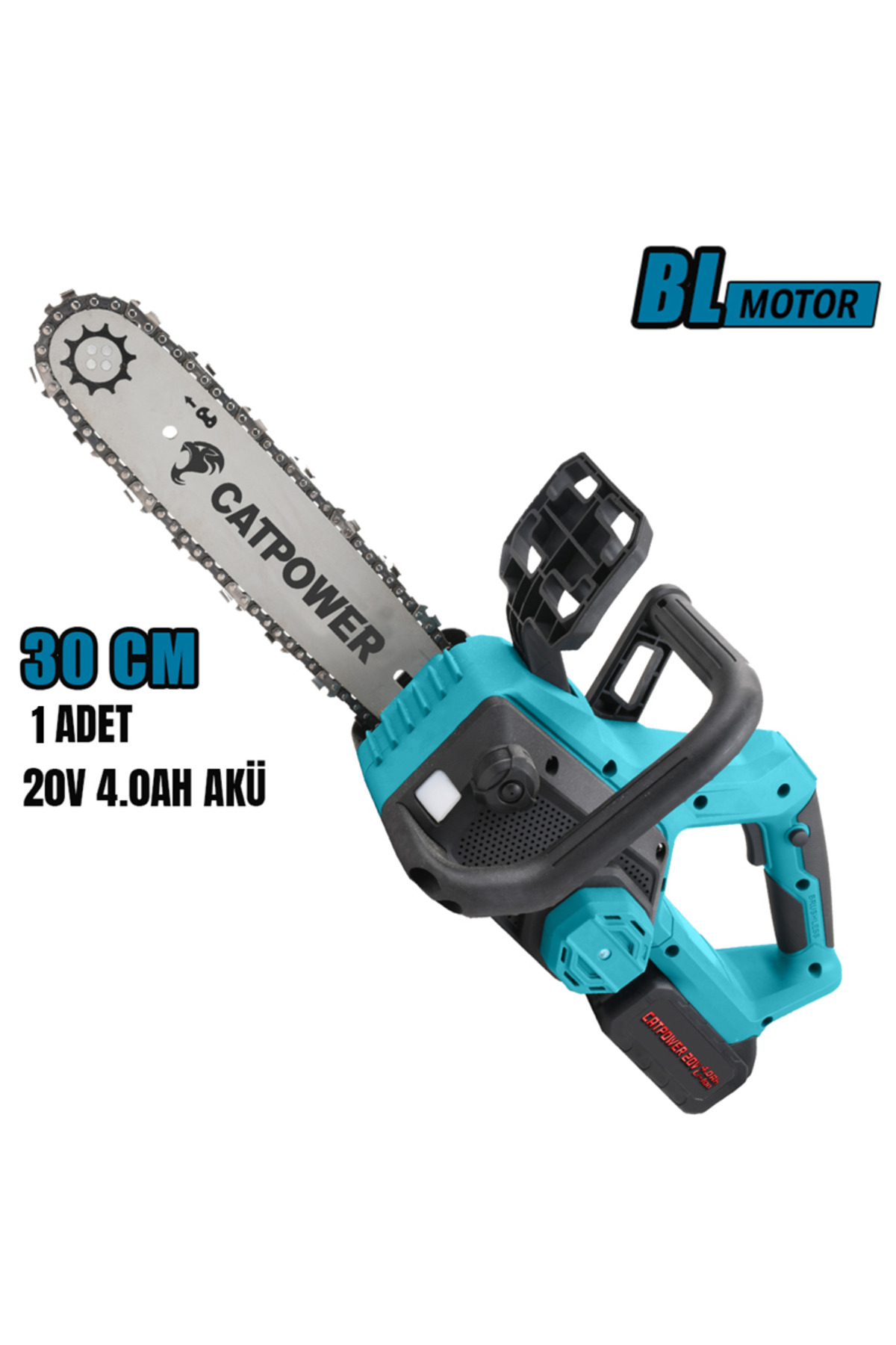 catpowertools CATPOWER KÖMÜRSÜZ AKÜLÜ AĞAÇ KESME 30CM Li-iON 20V