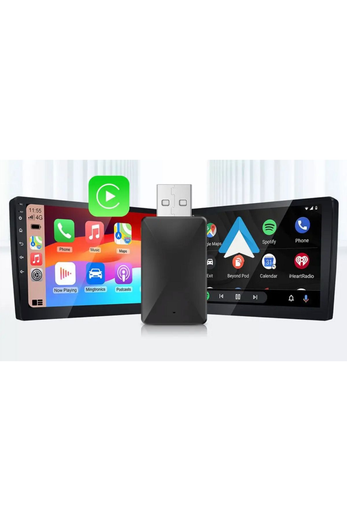Bowie Kablosuz CarPlay Adaptörü | iPhone & Android Uyumlu | Bağlantı Kopmaz Yeni Nesil