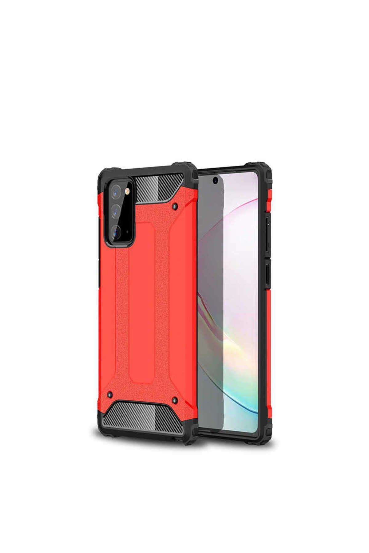 halkhouse Galaxy Note 20 Kılıf Zırh Tank Sert Korumalı Silikon Crash Silikon Kapak